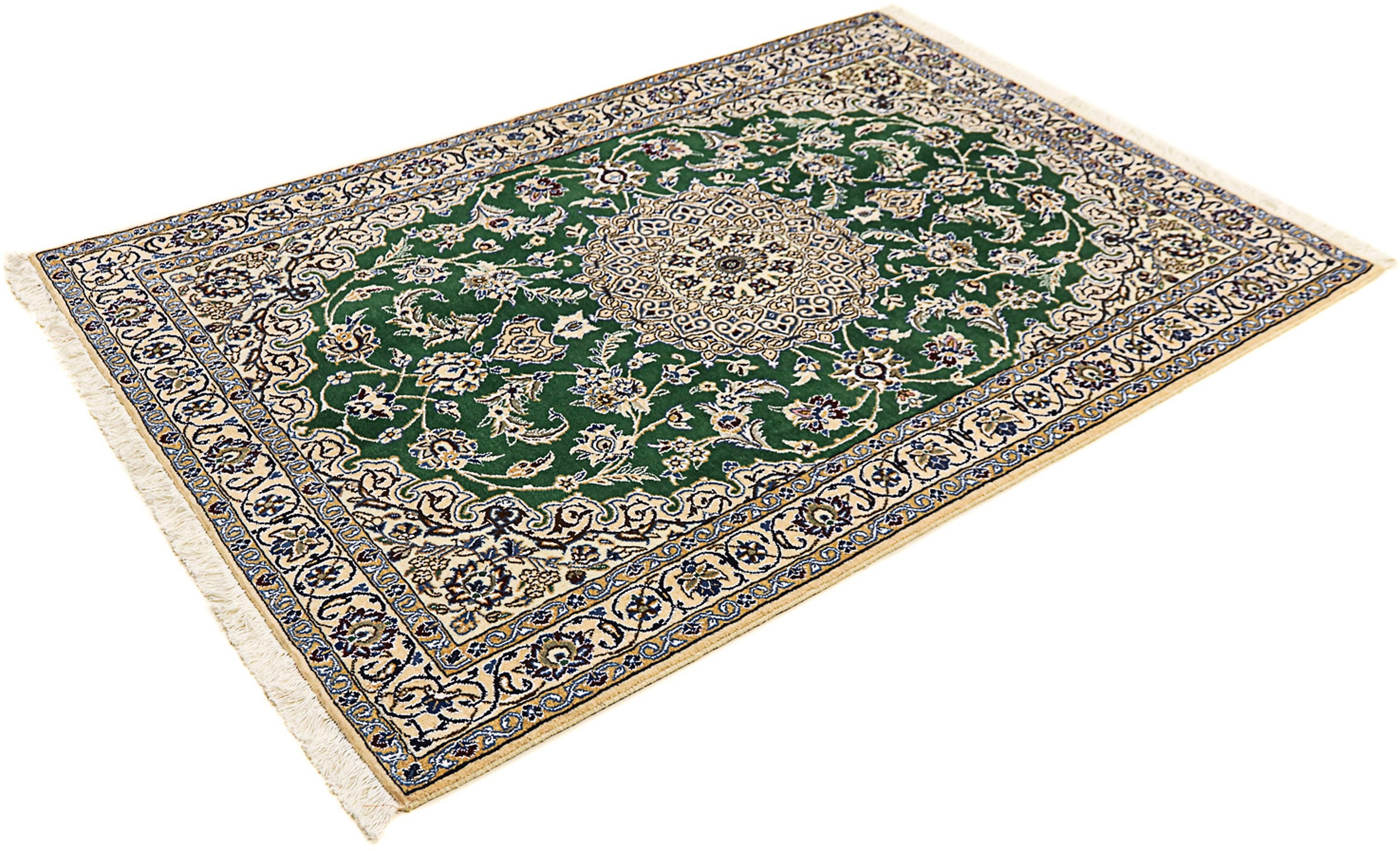 morgenland Orientteppich »Perser - Nain - Royal - 178 x 120 cm - dunkelgrün günstig online kaufen
