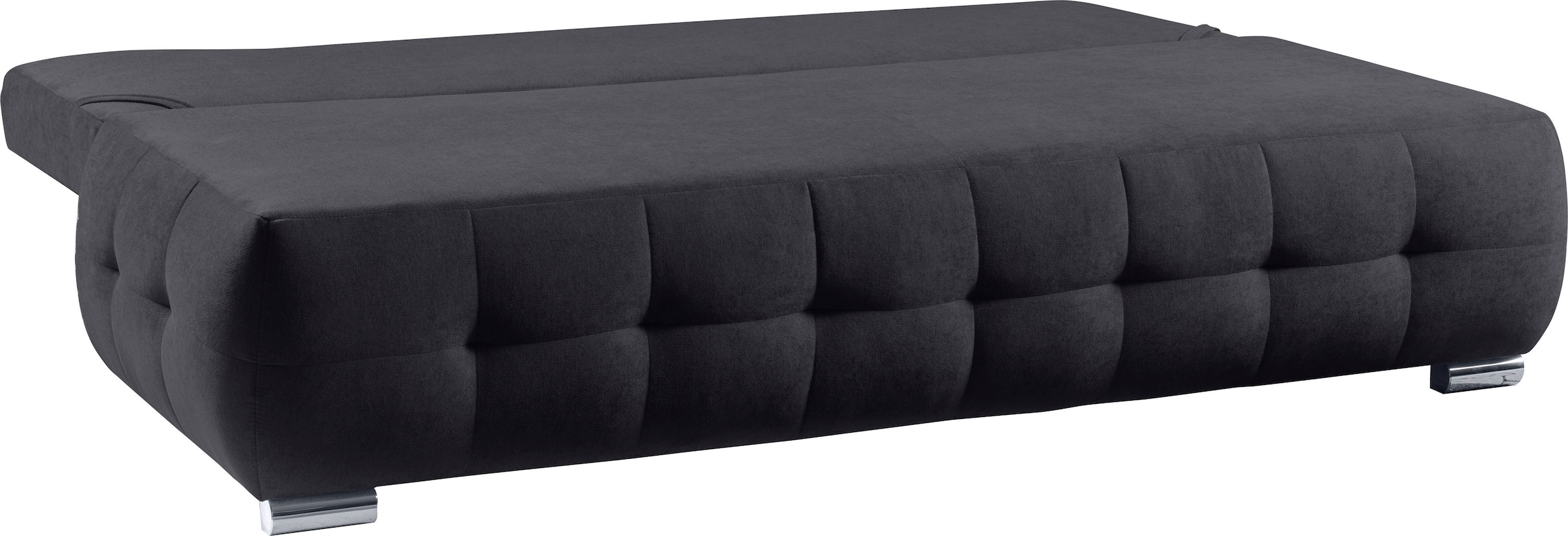 WERK2 Schlafsofa »Indigo 205 cm Bettsofa mit Bettkasten modern und bequem« Luxus-Microfaser weich, Schlaffunktion, Bettkasten