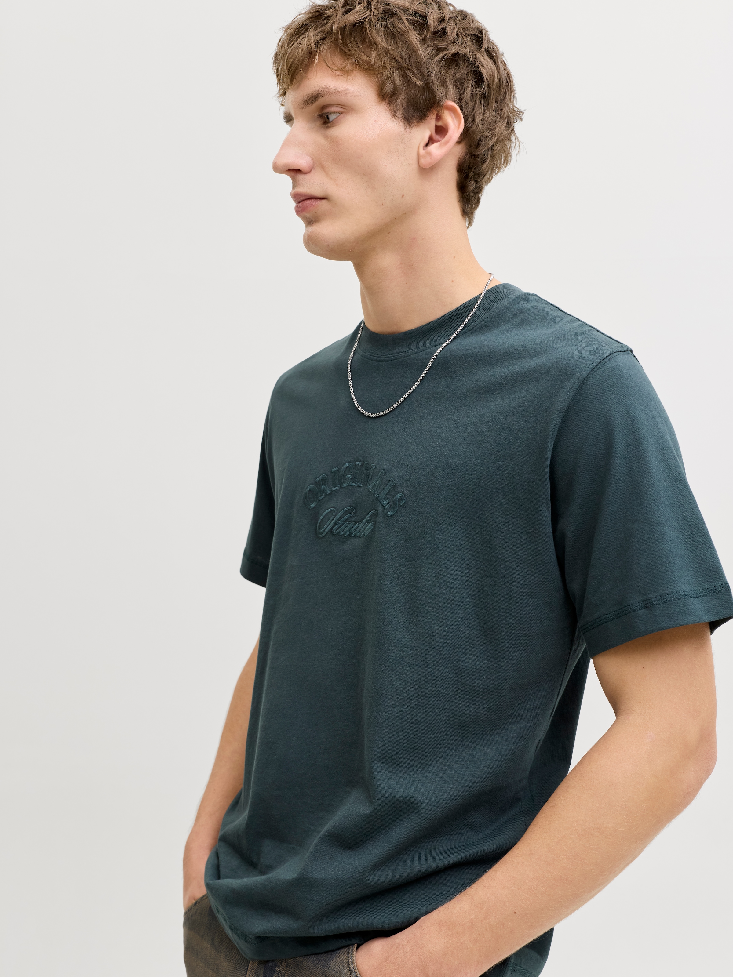 Jack & Jones T-Shirt »JORBLEECKER BRANDING TEE SS CN«