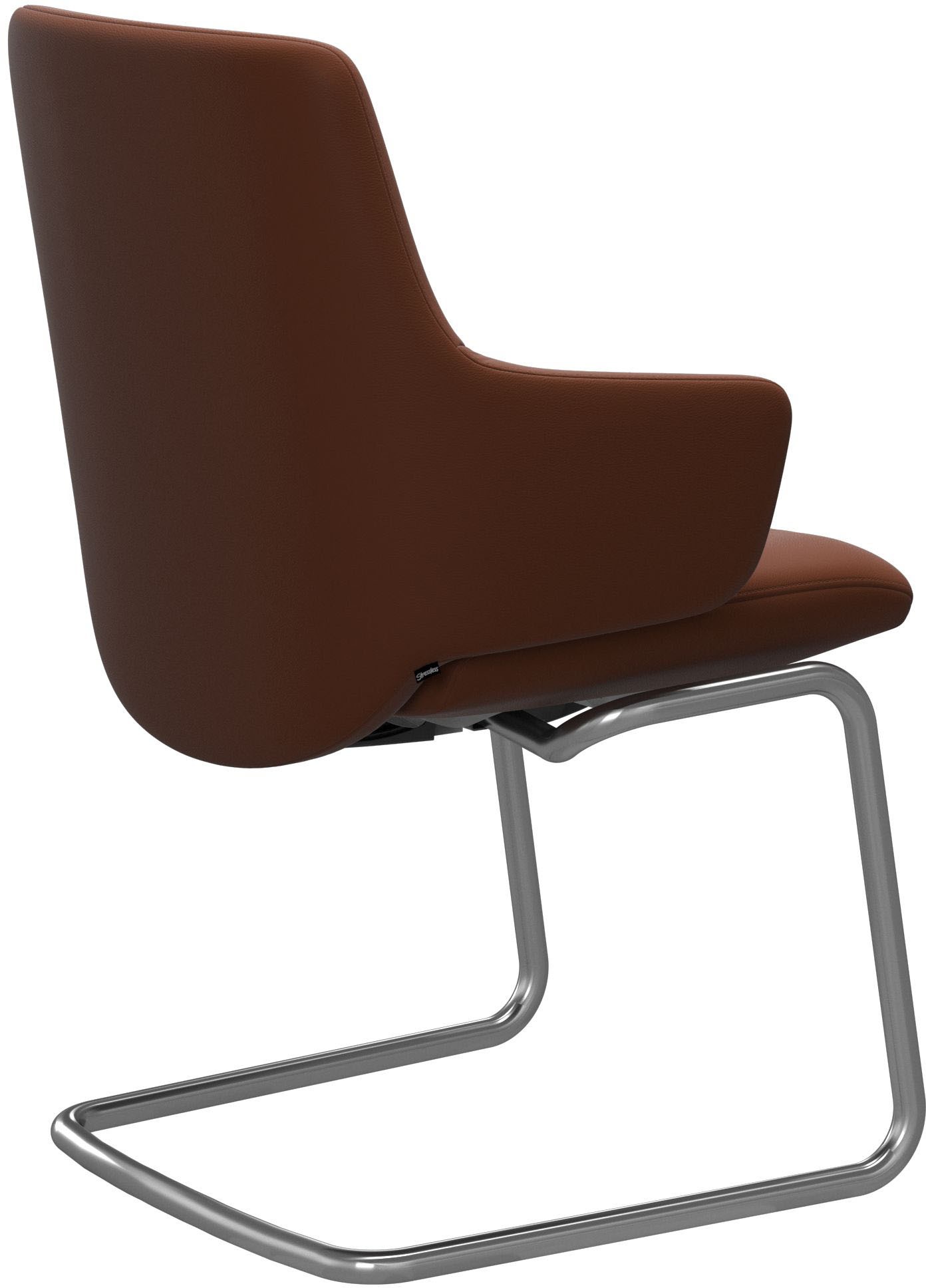 Stressless® Polsterstuhl »Laurel«, Leder PALOMA, Low Back mit Armlehne, Größe L, mit Beinen aus Stahl in Chrom matt