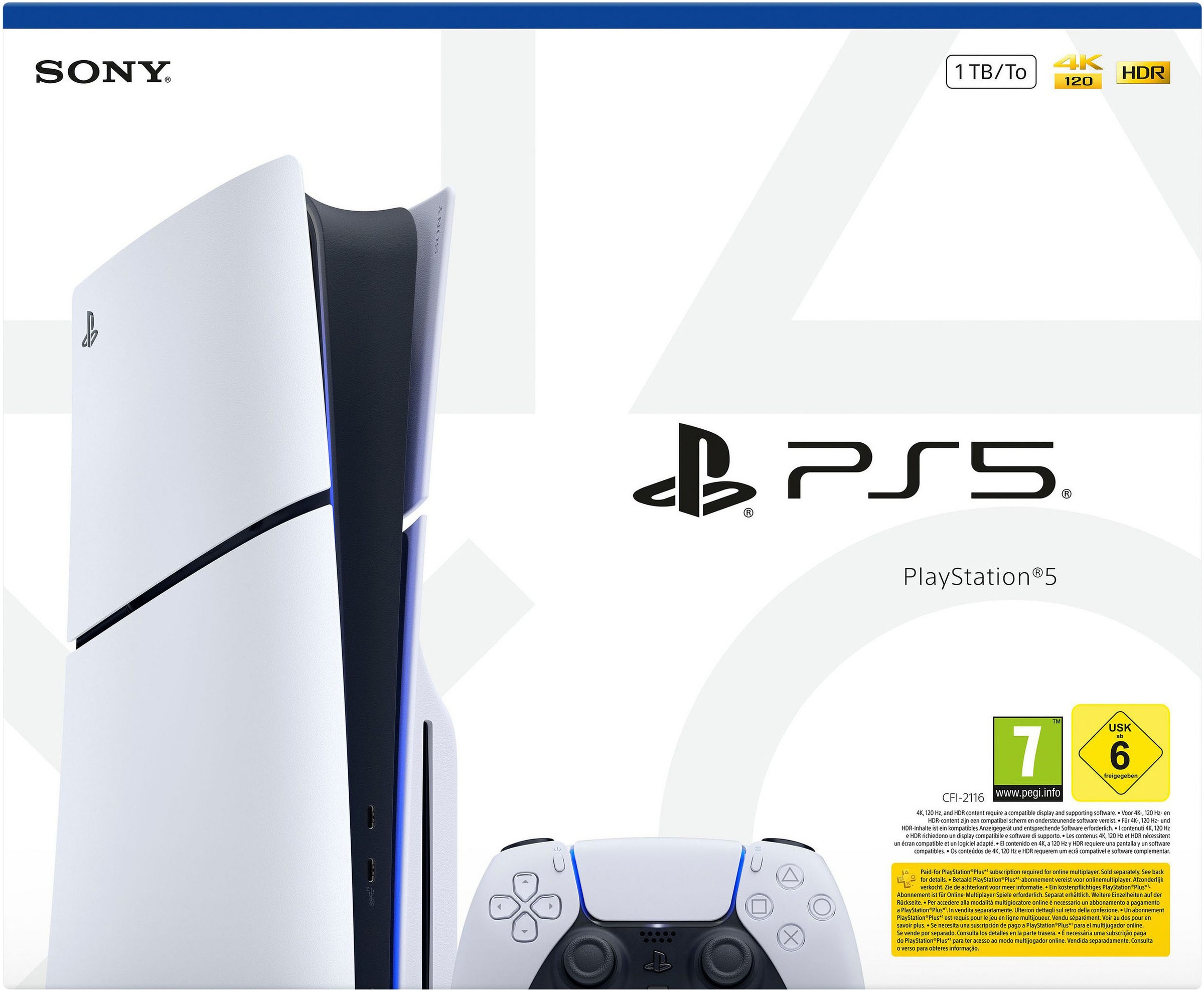 PlayStation 5 Konsolen-Set »PS5 Disk Slim Edition 1TB + Resident Evil Requiem« 1.000 GB 1 TB