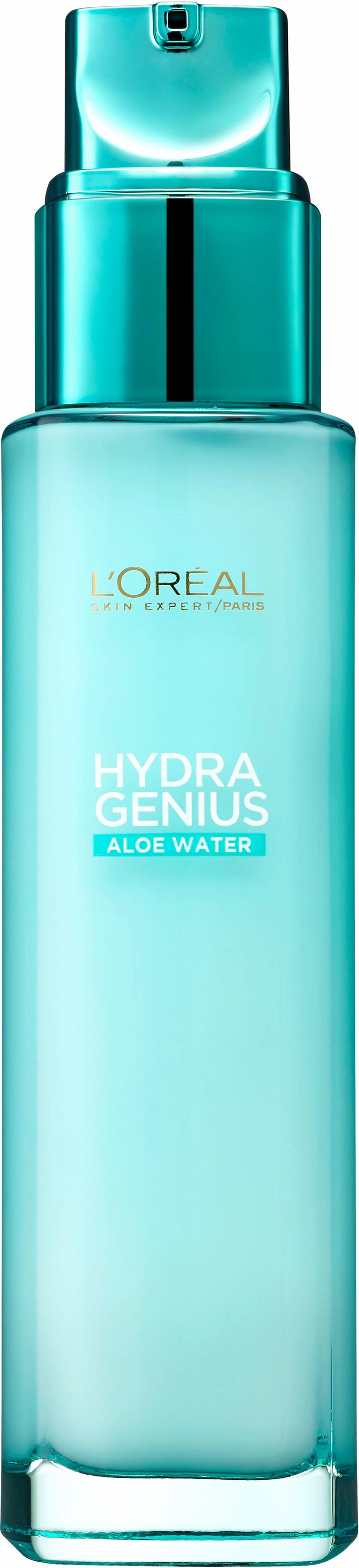 L'ORÉAL PARIS Gesichtsfluid »Hydra Genius Aloe Aqua« hochkonzentrierte Feuchtigkeit, zieht sofort ein, weichere Haut