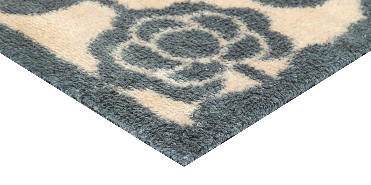 Turtle Mat Fußmatte »Pop Flowers Neutral«, rechteckig, 9 mm Höhe