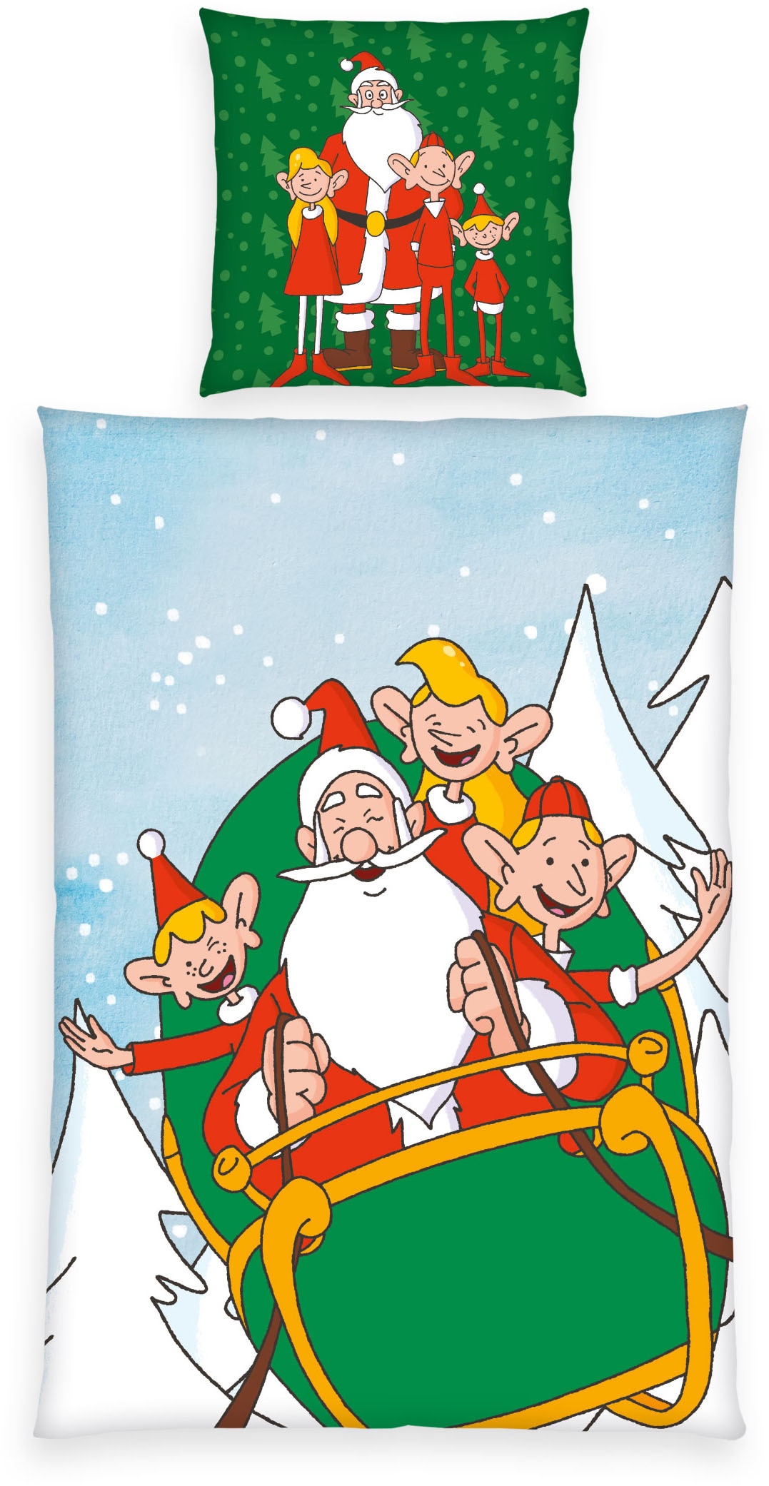 nicht definiert Bettwäsche »Weihnachtsmann Co. KG«, Wendebettwäsche günstig online kaufen