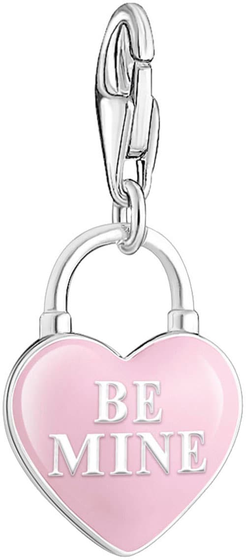 THOMAS SABO Charm-Einhänger »rosa Herzschloss, 2071-691-9«, mit Zirkonia (synth.)