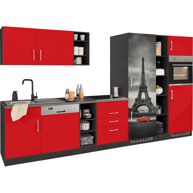 HELD MÖBEL Küchenzeile »Paris«, ohne E-Geräte, Breite 350 cm online  bestellen