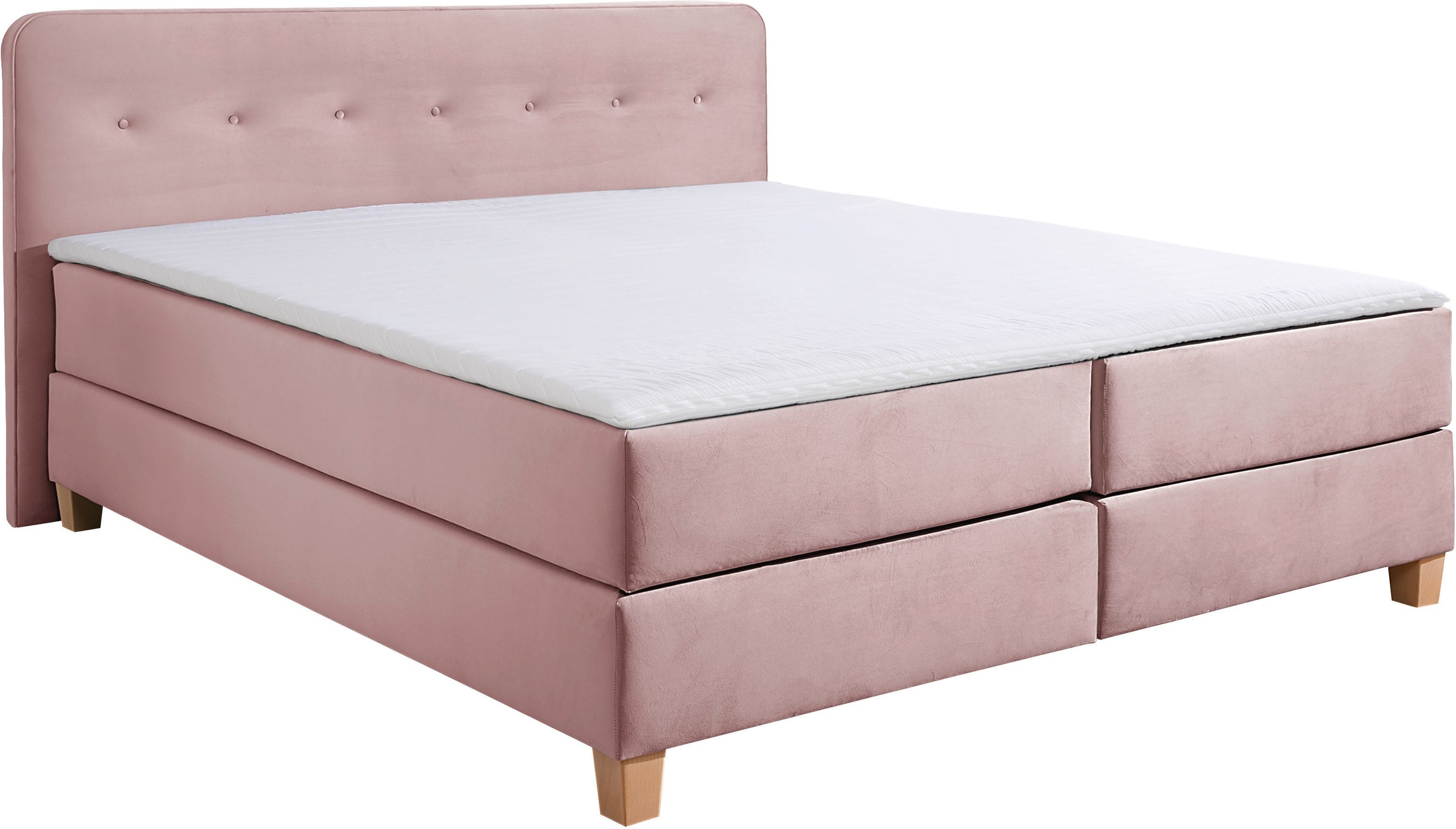 Home affaire Boxspringbett "Fargo" in Überlänge 220 cm, mit Topper, 3 Ausfü günstig online kaufen