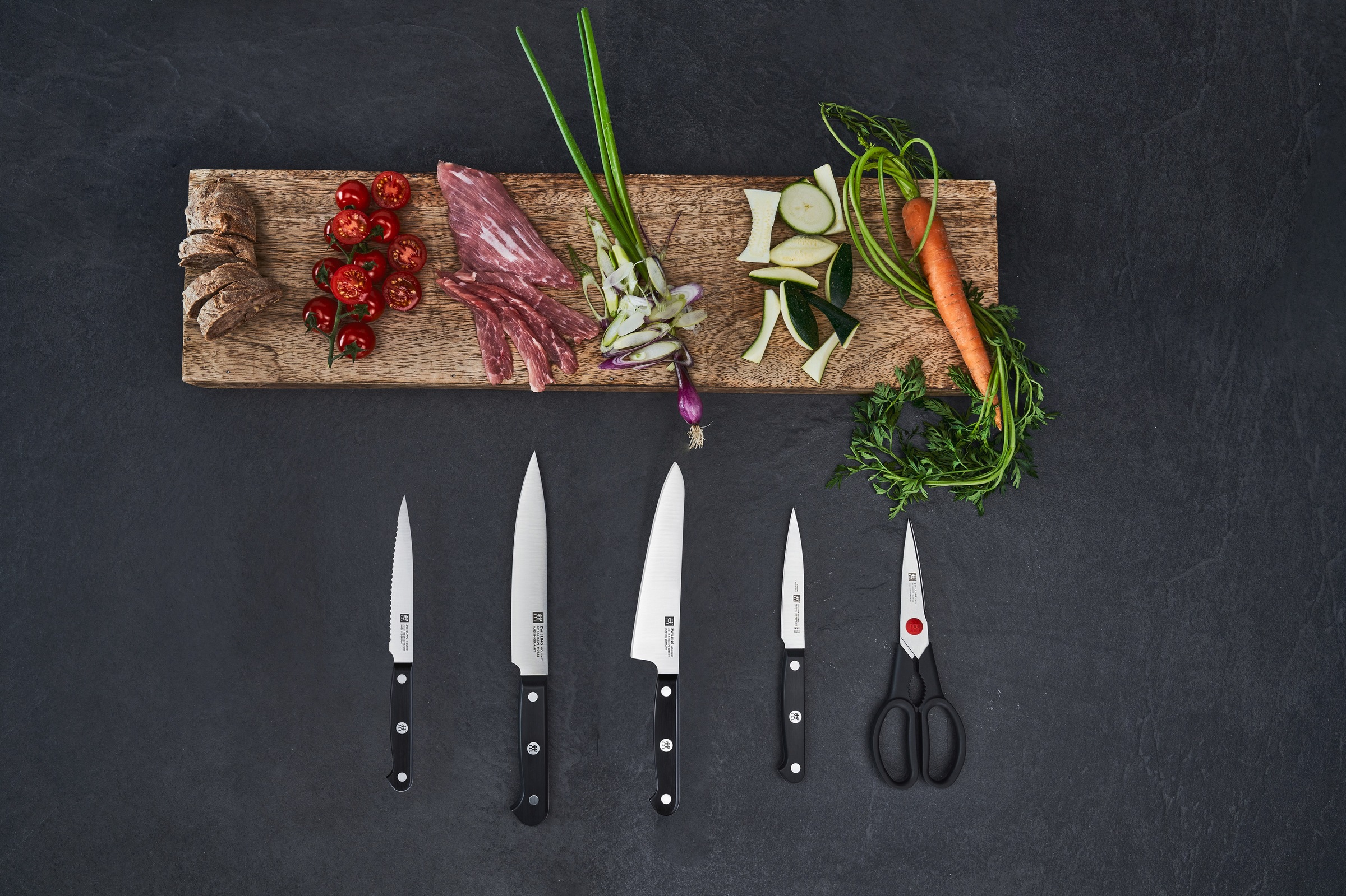 Zwilling Messerblock »Gourmet«, 6 tlg., Messerblock mit 4 Messern + 1 Scher günstig online kaufen