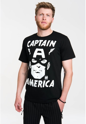 LOGOSHIRT T-Shirt »Captain America - Marvel«, mit coolem Frontprint kaufen