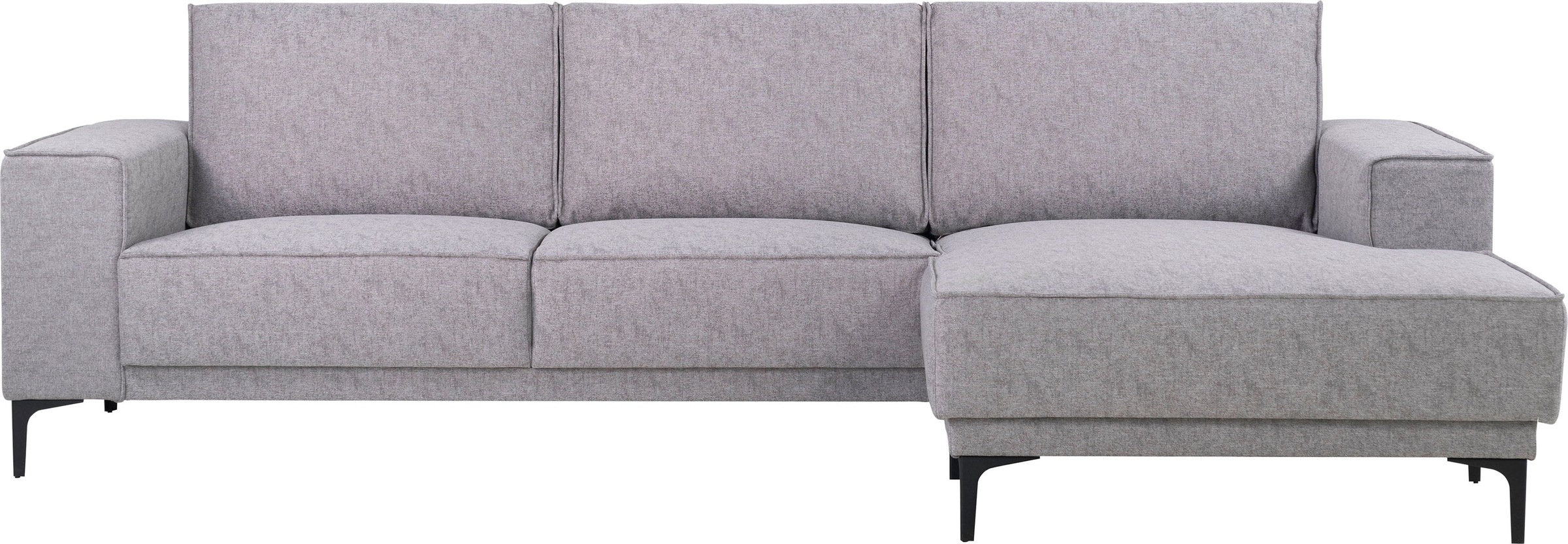 Places of Style Ecksofa »Polsterecke Oland, Struktur, Flachgewebe, Luxus-Mi günstig online kaufen