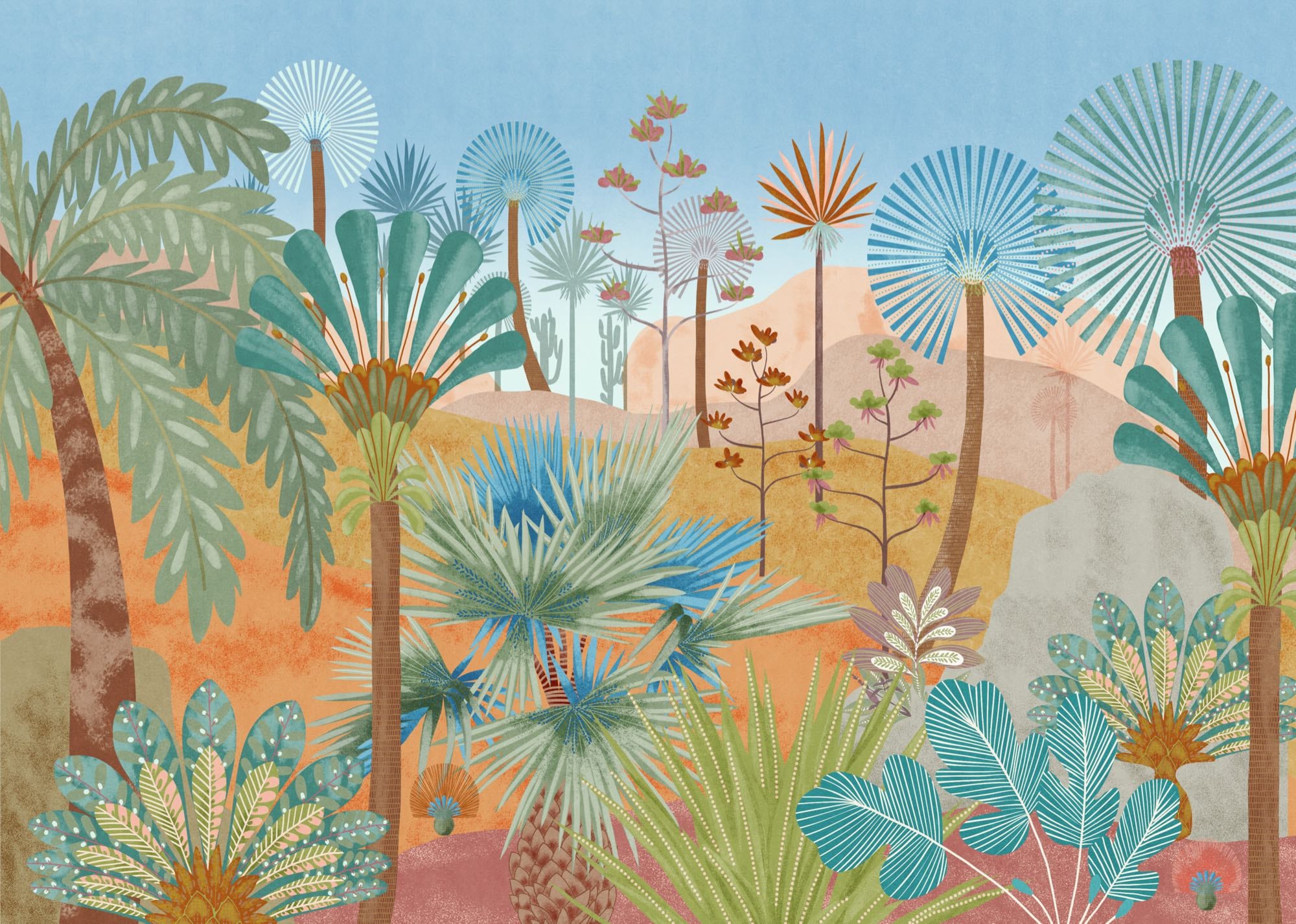 Komar Fototapete »Vlies Fototapete - Colinas - Größe 350 x 250 cm« Motiv | bedruckt glatt