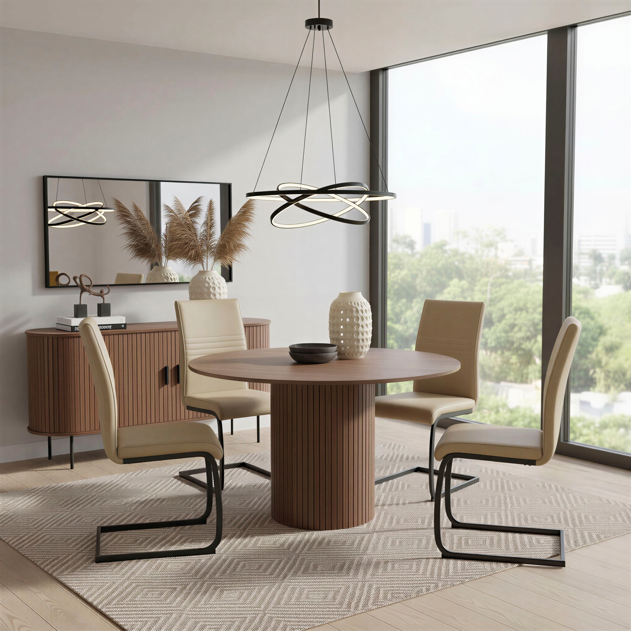 INOSIGN Freischwinger (Set) 2 Stk.mit Wellenunterfederung