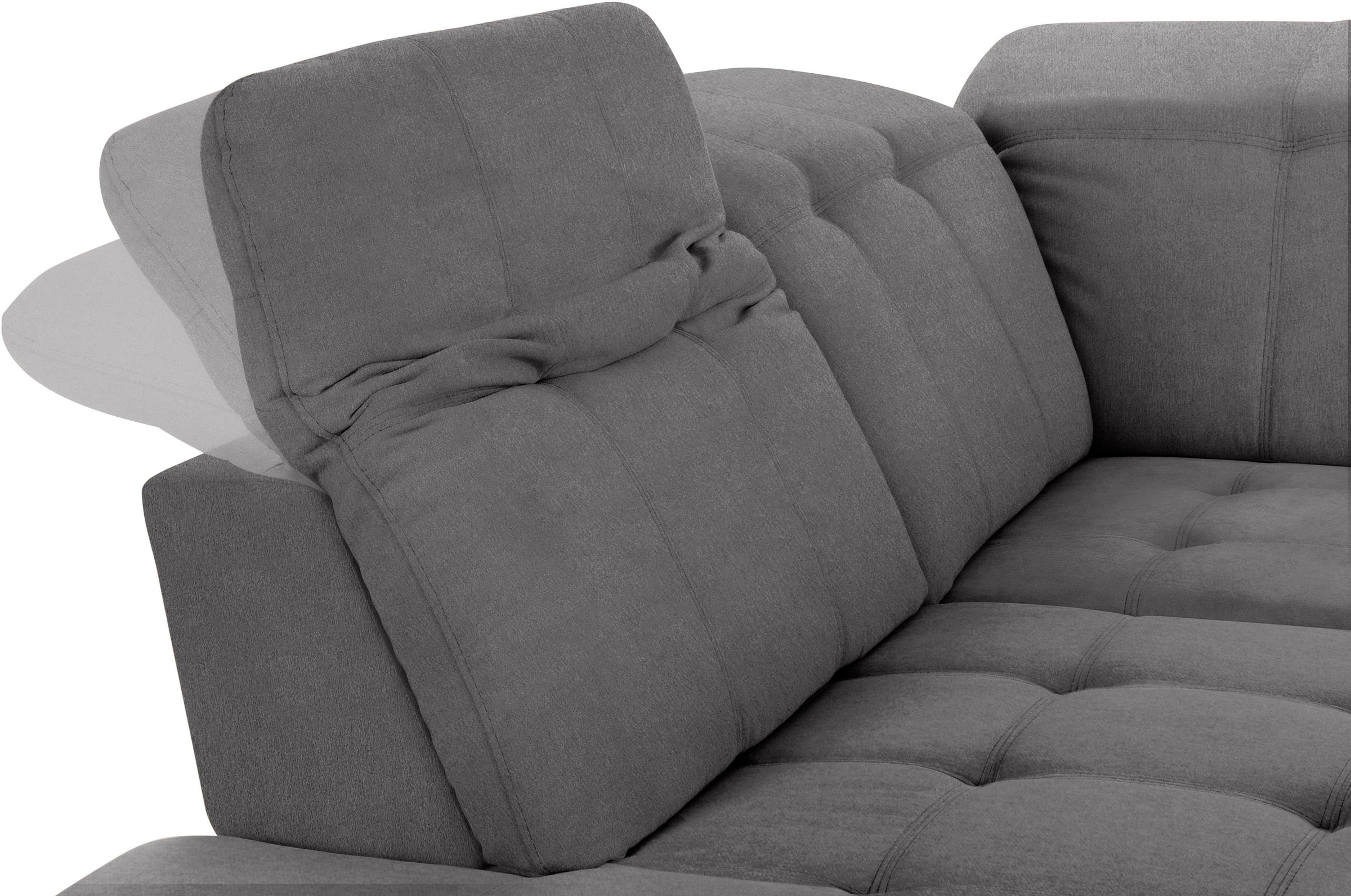 COTTA Wohnlandschaft »Holiday U-Form mit Sitztiefen-, Armteil- und Kopfteilverstellung«, wahlweise mit Bettfunktion & Bettkasten