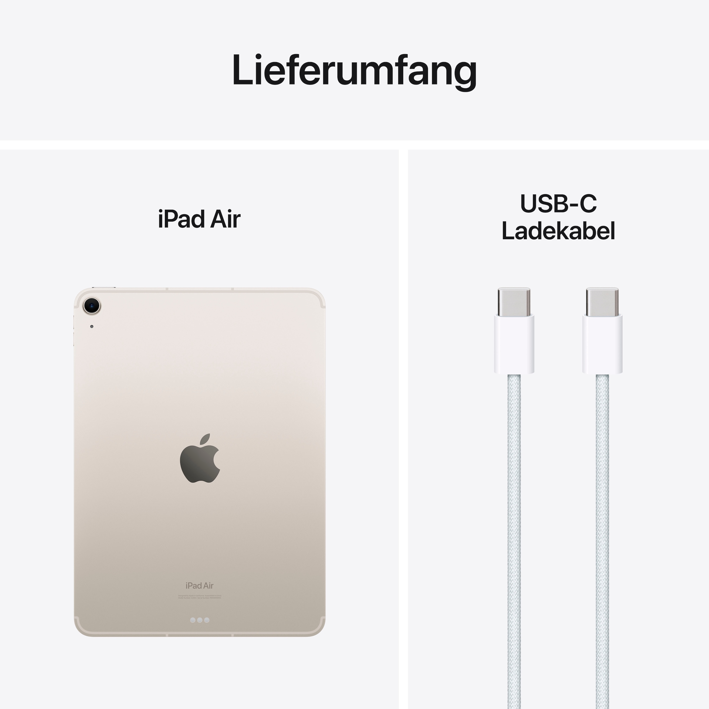 Apple Tablet »11" iPad Air Wi-Fi + Cellular 1TB«, (27,59 cm / 10.86 Zoll), iPadOS, 5G,)