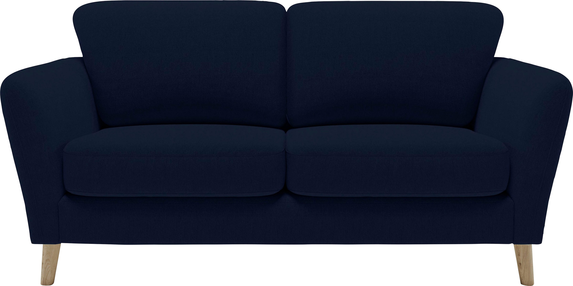 Home affaire 2-Sitzer »MARSEILLE Kompaktsofa 170 cm, Cord, Flachgewebe, Struktur, Webstoff«, Massivholzbeine Eiche, Landhausstil, Wellenunterfederung