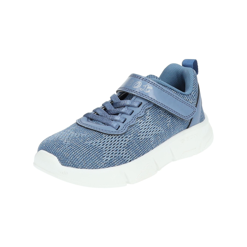 GEOX Sneaker »Sneaker Lederimitat/Textil« Sky 33 33 Verschluss: Klettverschluss