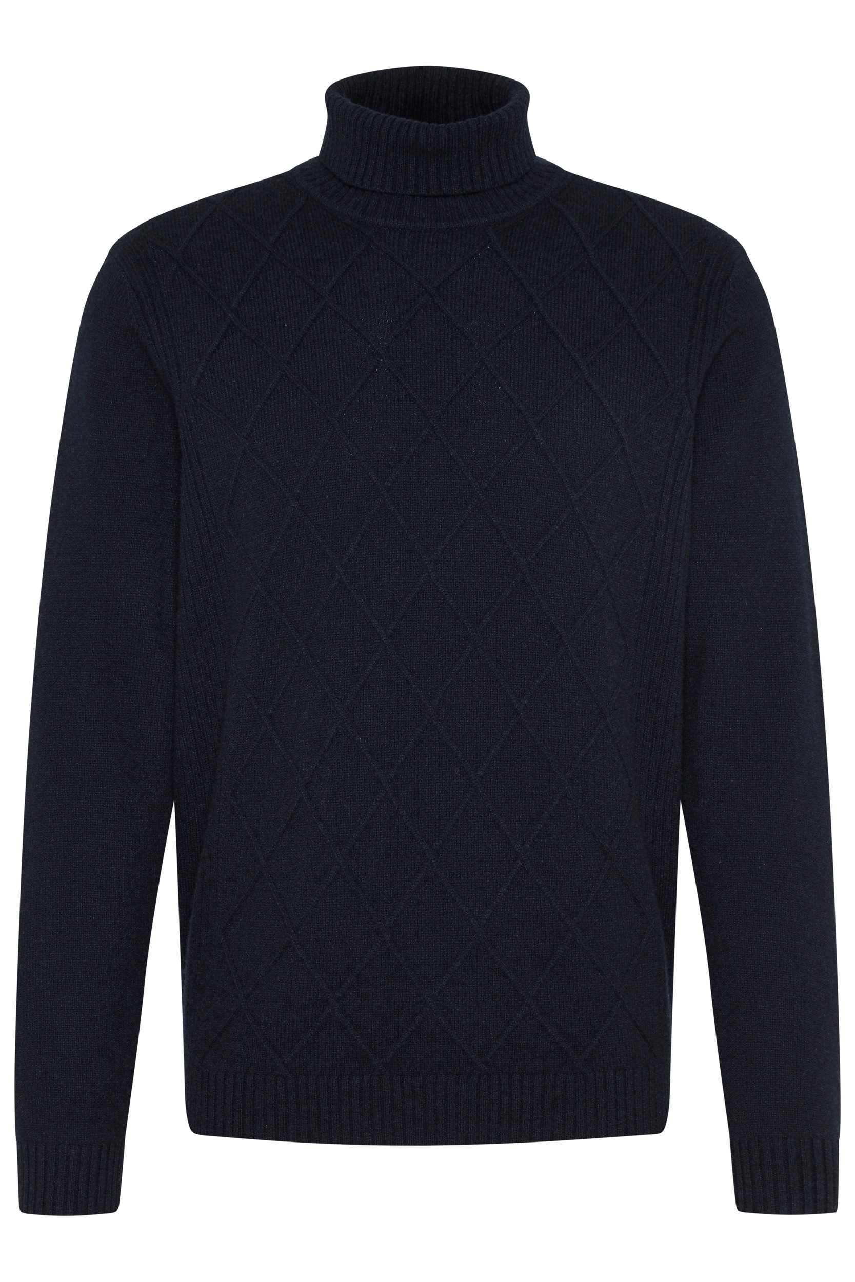 bugatti Rollkragenpullover, mit 3-D-Rautenmuster