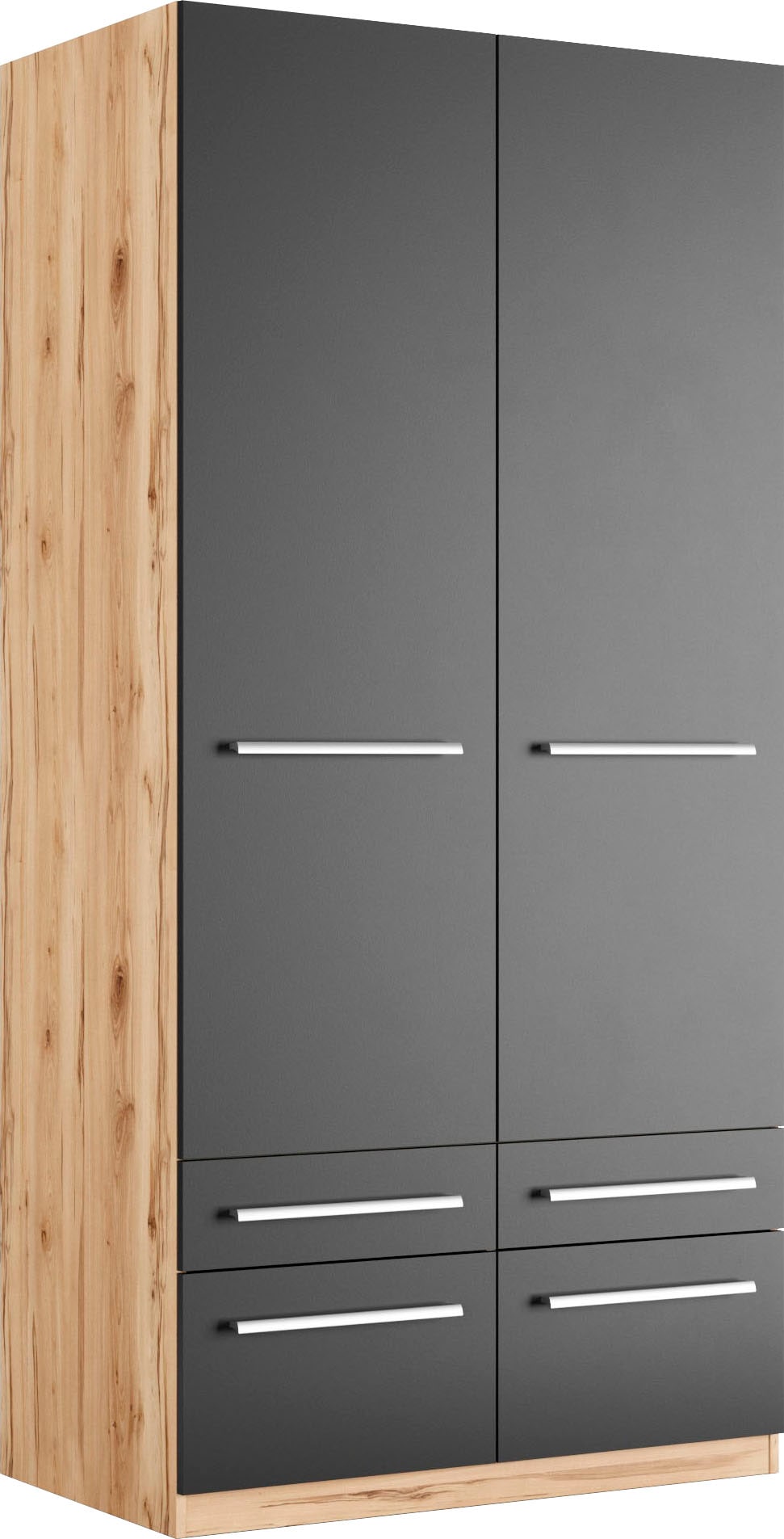 priess Kleiderschrank »Schrank Garderobe Wäscheschrank Barcelona in 5 Breiten«, viel Stauraum, geräumige Schubkästen, mit Spiegel, MADE IN GERMANY