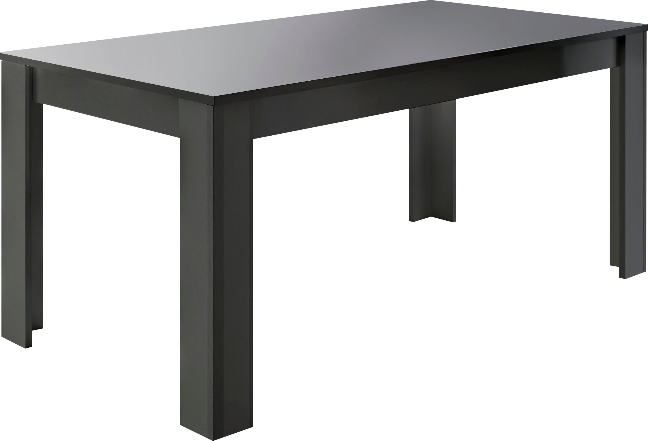INOSIGN Esstisch »Dama 137x90x79 cm (BxTxH), Esszimmertisch Anthrazit Hochg günstig online kaufen