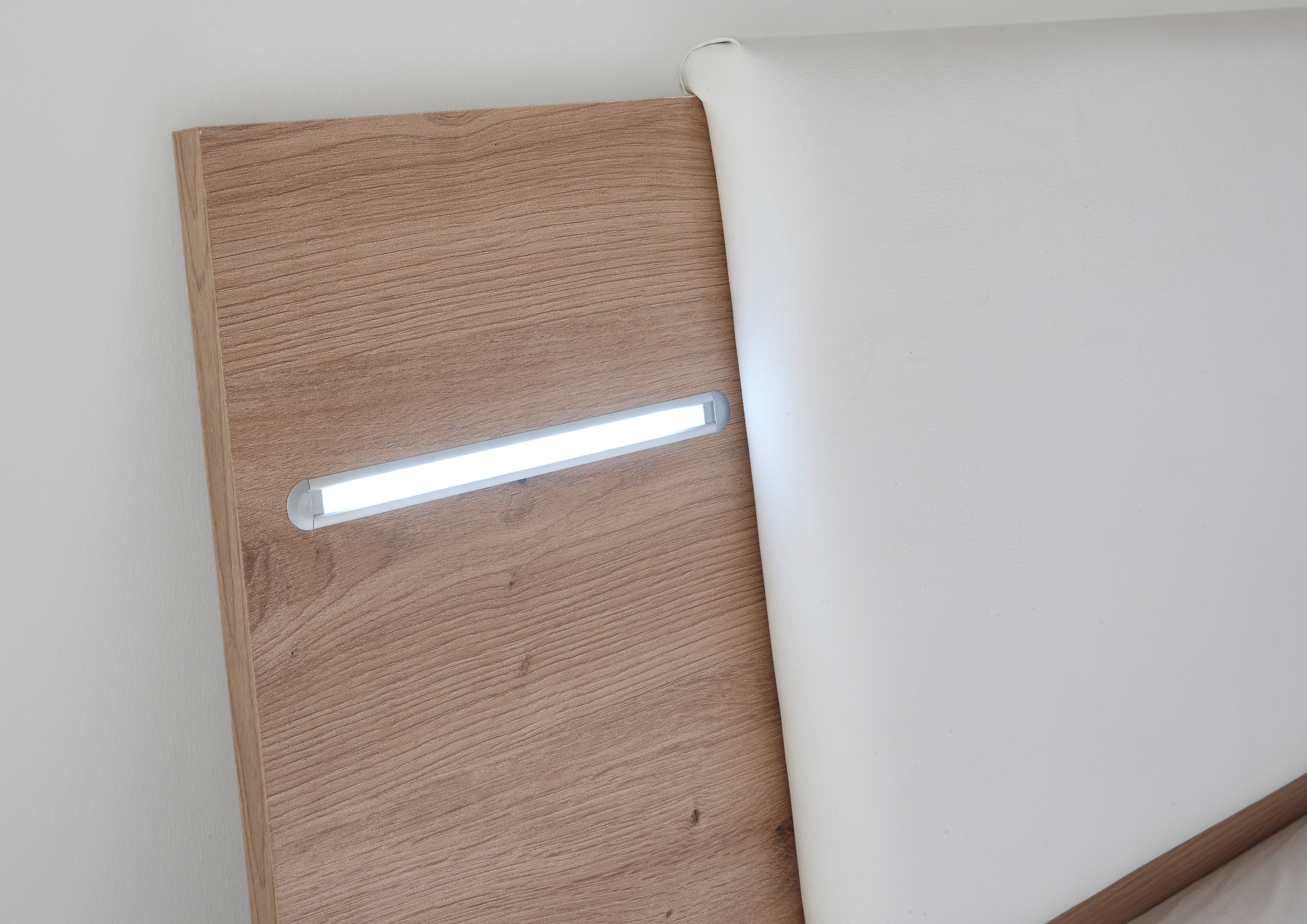 Schlafkontor Bettanlage »Florida«, inklusive LED-Beleuchtung mit 3 Schubkästen und Nachtkonsolen 2-er Set