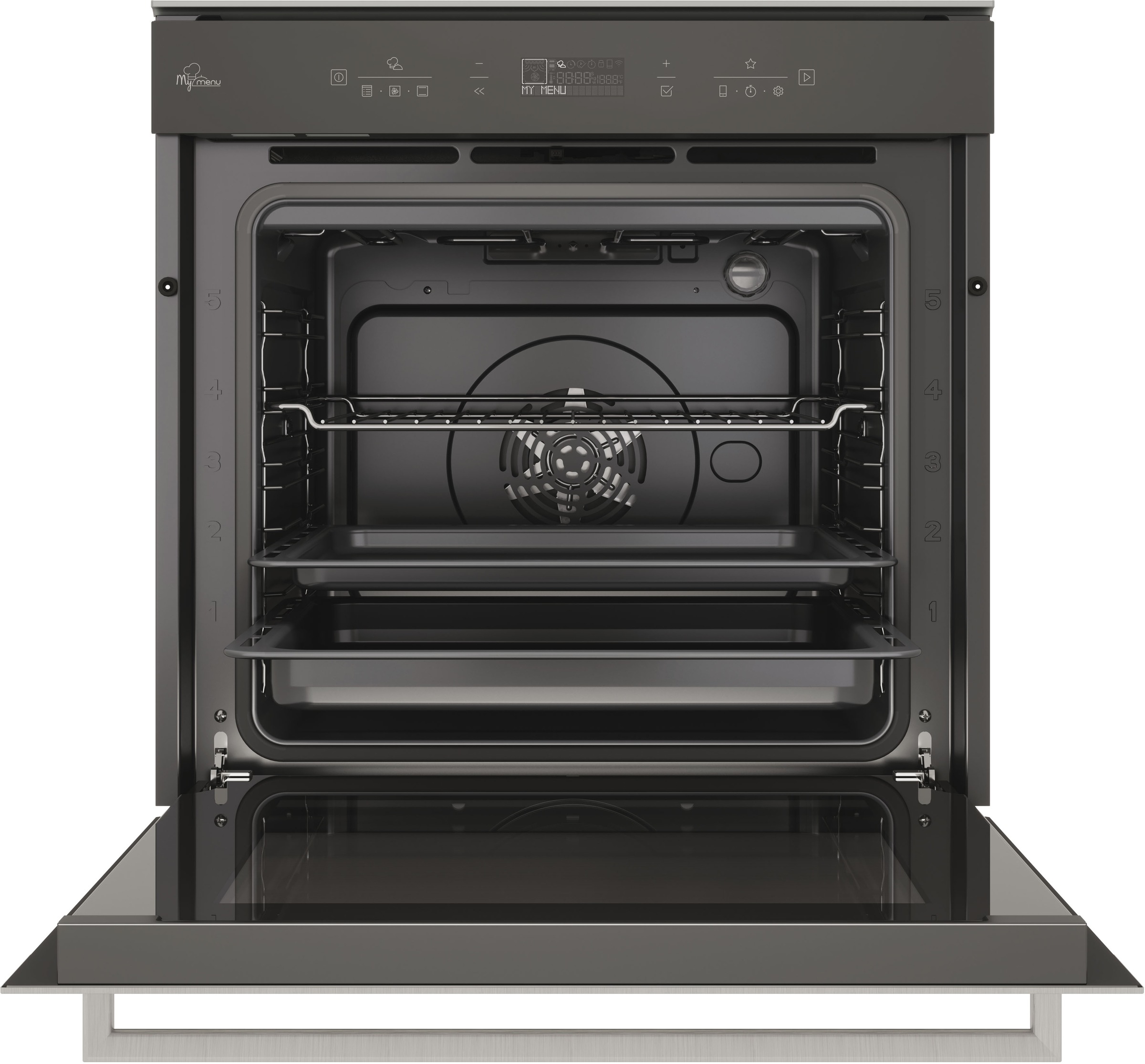 BAUKNECHT Backofen-Set »BIK7 CHC8TS PT«, mit 3-fach-Teleskopauszug, (Set), APP STEUERBAR, HYDROLYSE