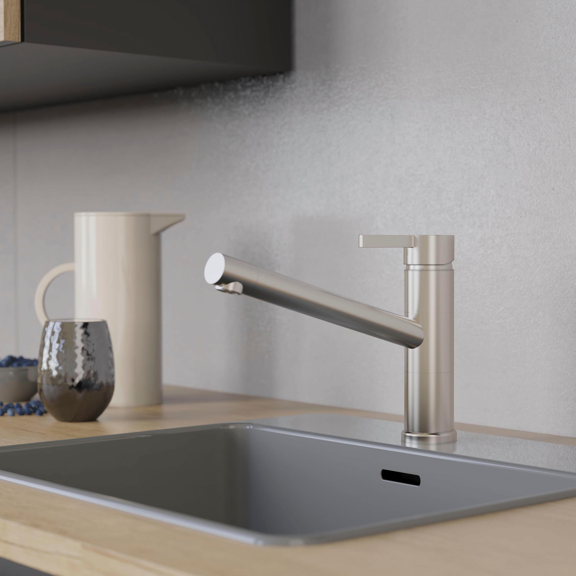 WASSERWERK Spültischarmatur »WK 6, Wasserhahn, Küche, Einhebelmischer«