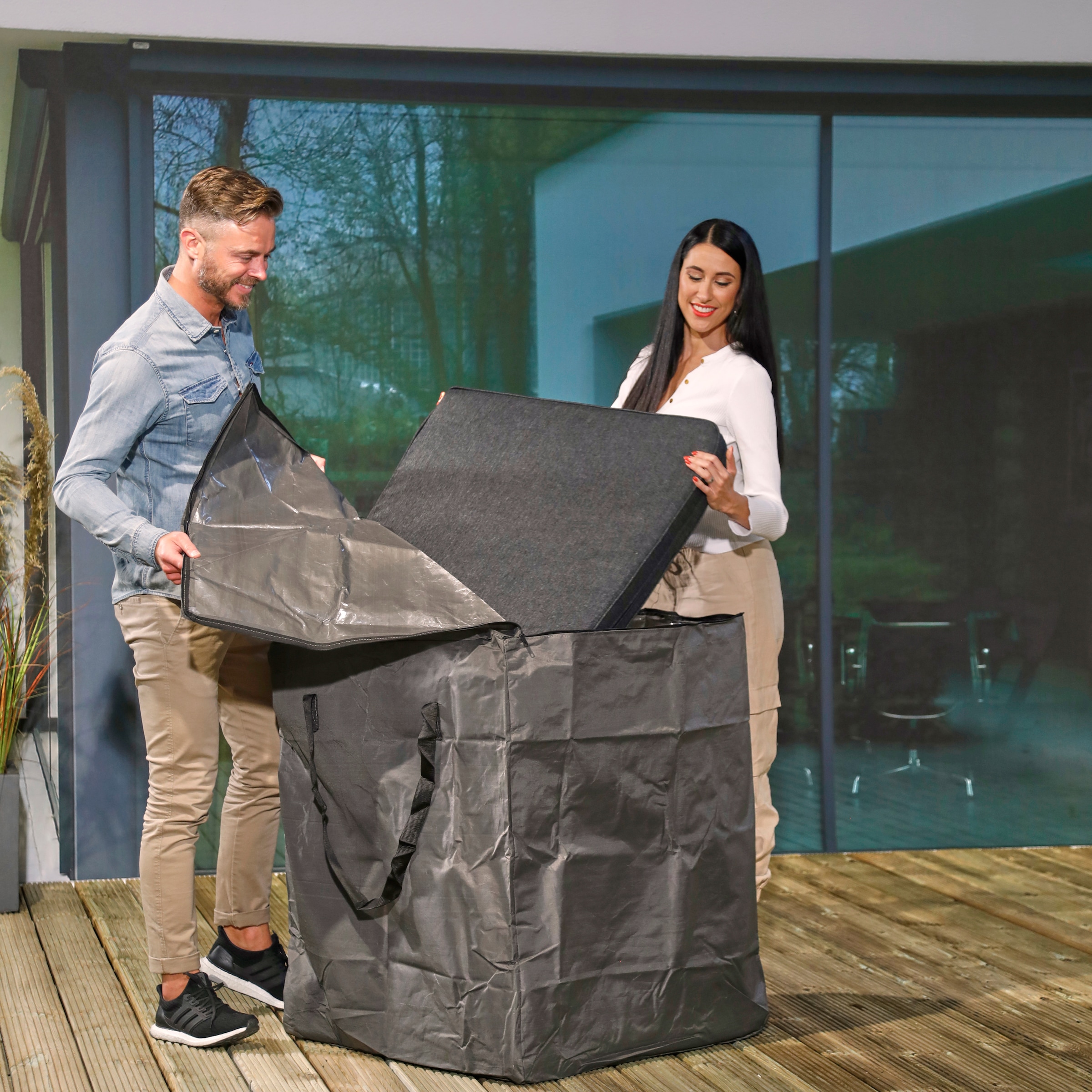 winza outdoor covers Aufbewahrungstasche, geeignet für Gartenmöbel, in zwei Größen erhältlich, UV-beständig