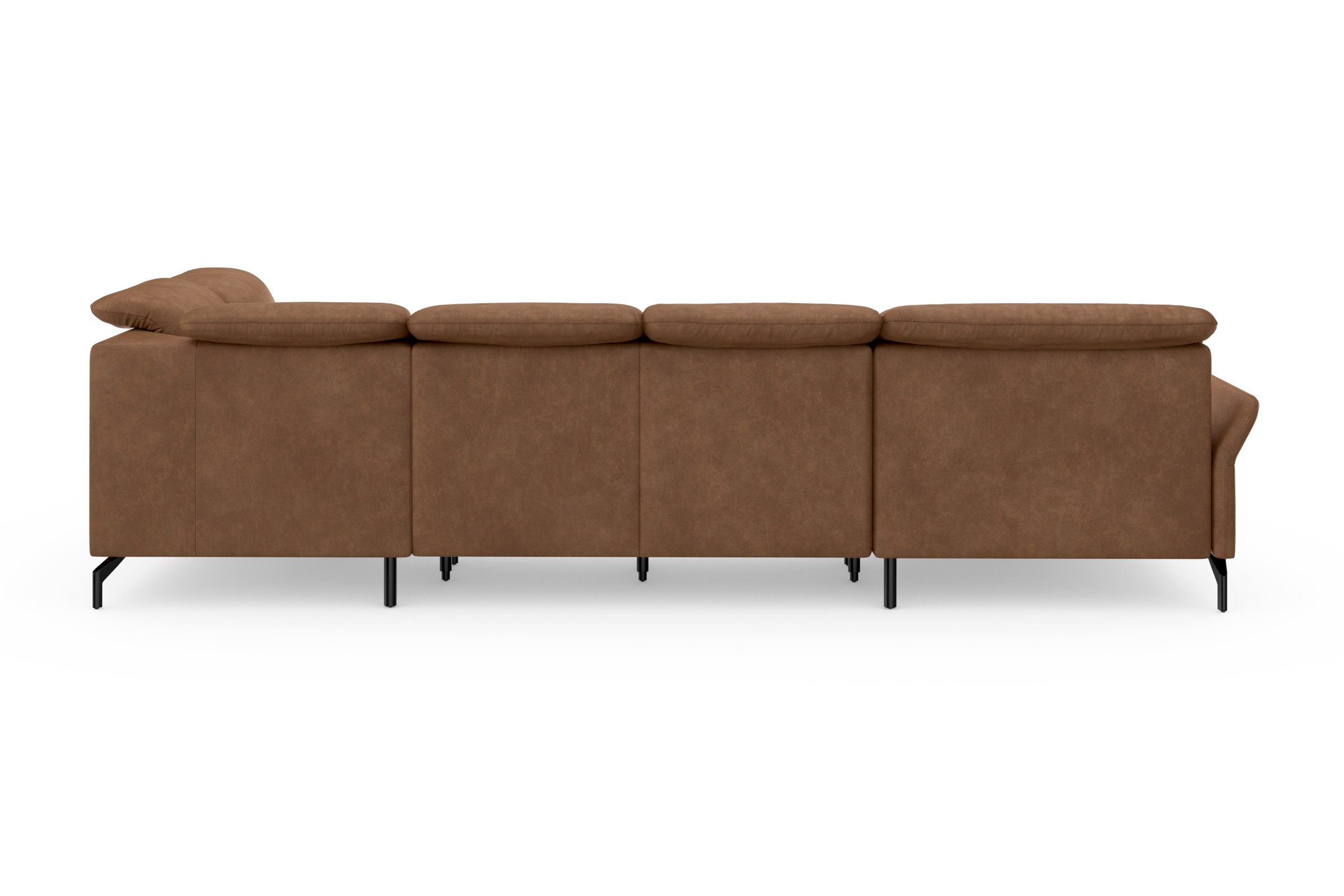 sit&more Wohnlandschaft »Fashion U-Form«, wahlweise mit Kopfteilverstellung, Vorziehsitz, motorisch, Metallfüße