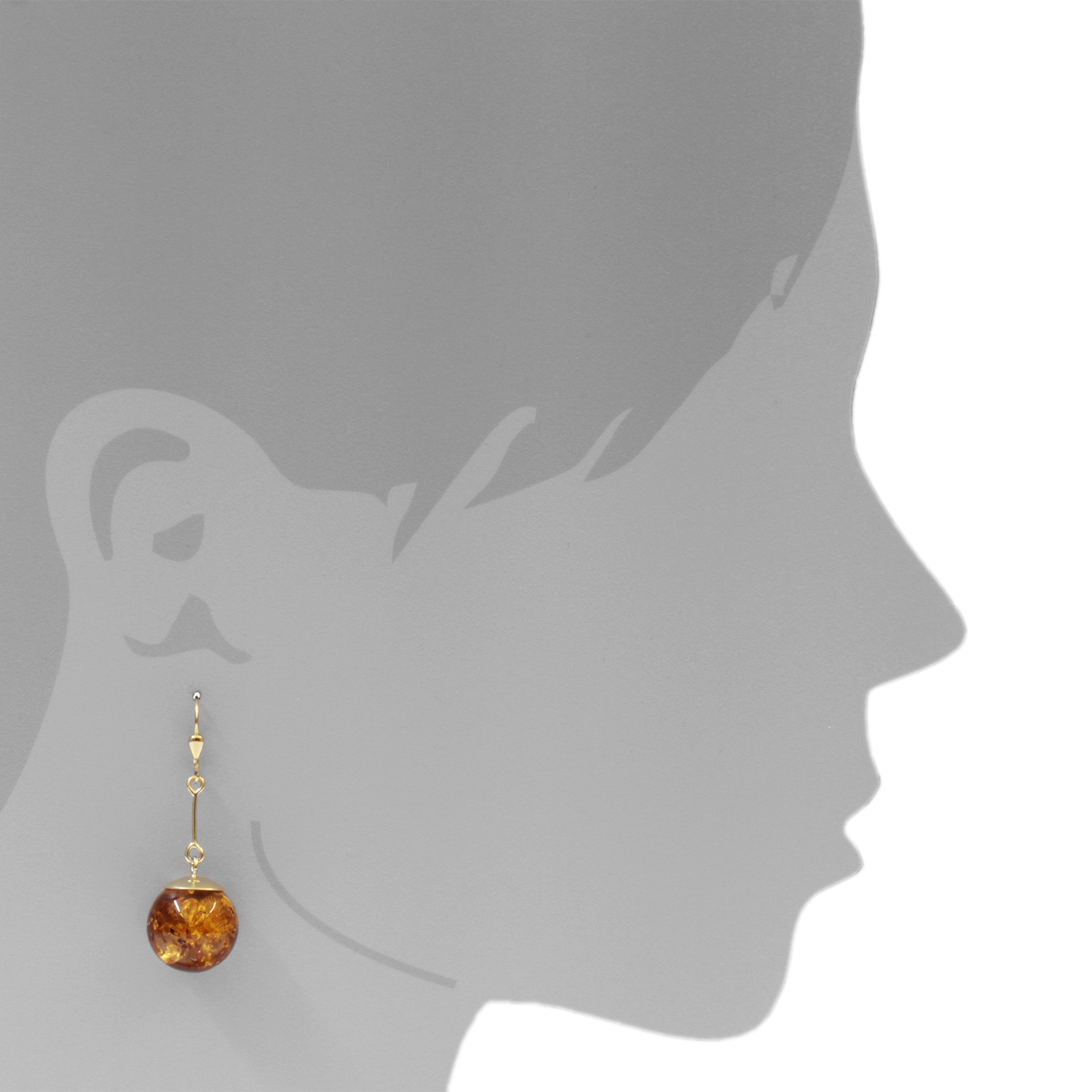 OSTSEE-SCHMUCK Paar Ohrhänger »Ostsee-Schmuck Ohrhänger Kugel 16 mm Ohrhänger Kugel 16 mm«