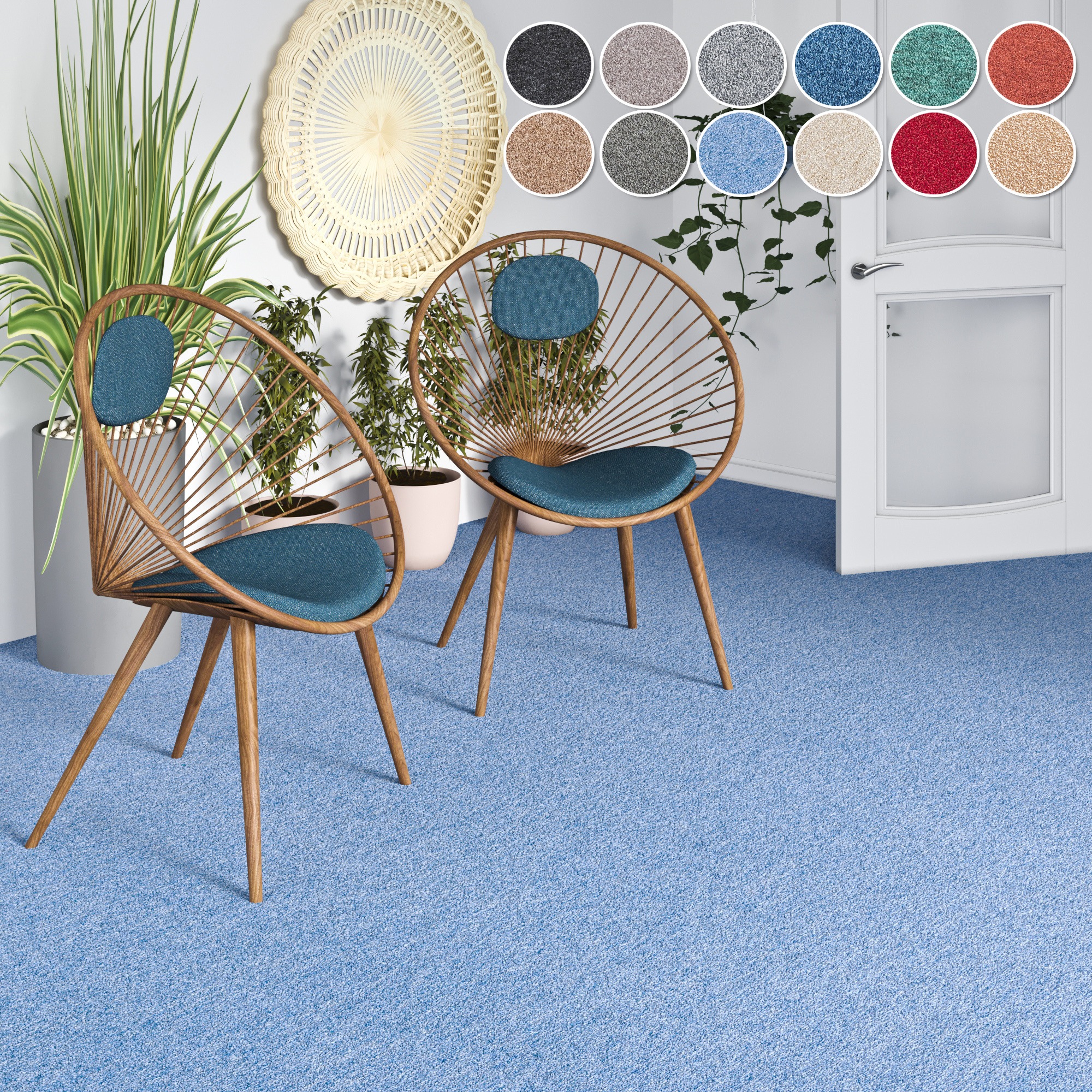my home Teppichboden »Fortis, Schlinge, Made in Netherlands«, rechteckig, 5 günstig online kaufen