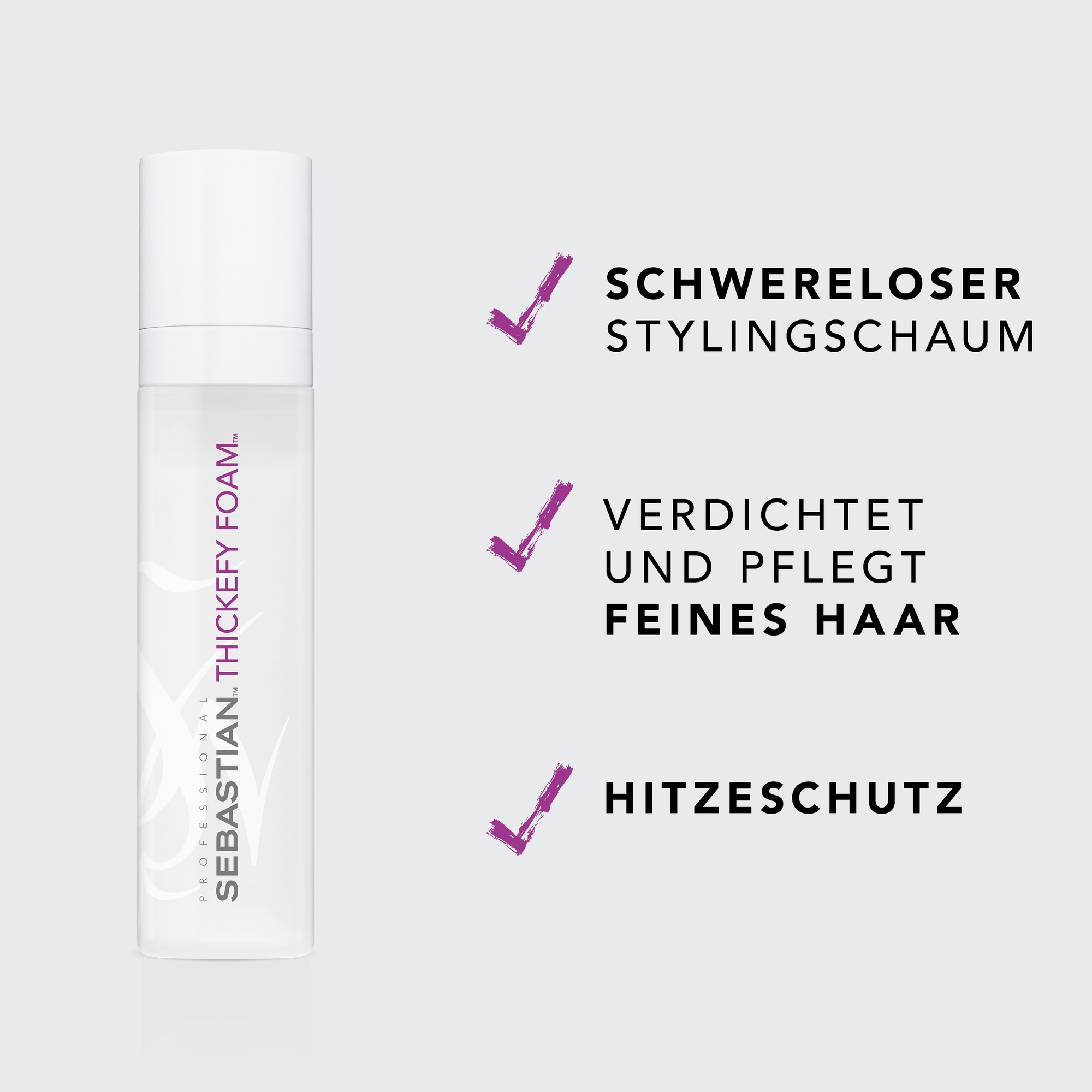 Sebastian Professional Haarpflege-Spray »Thickefy Foam« mehr Volumen, flexibler Halt, pflegend