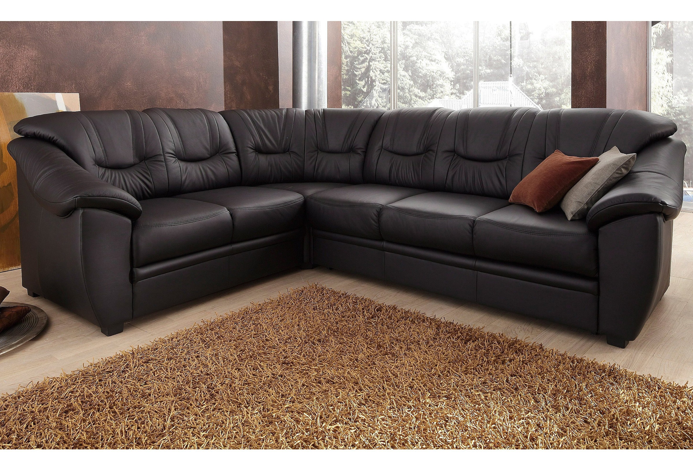 sit&more Ecksofa »Savona L-Form«, wahlweise mit Bettfunktion, inklusive Fed günstig online kaufen