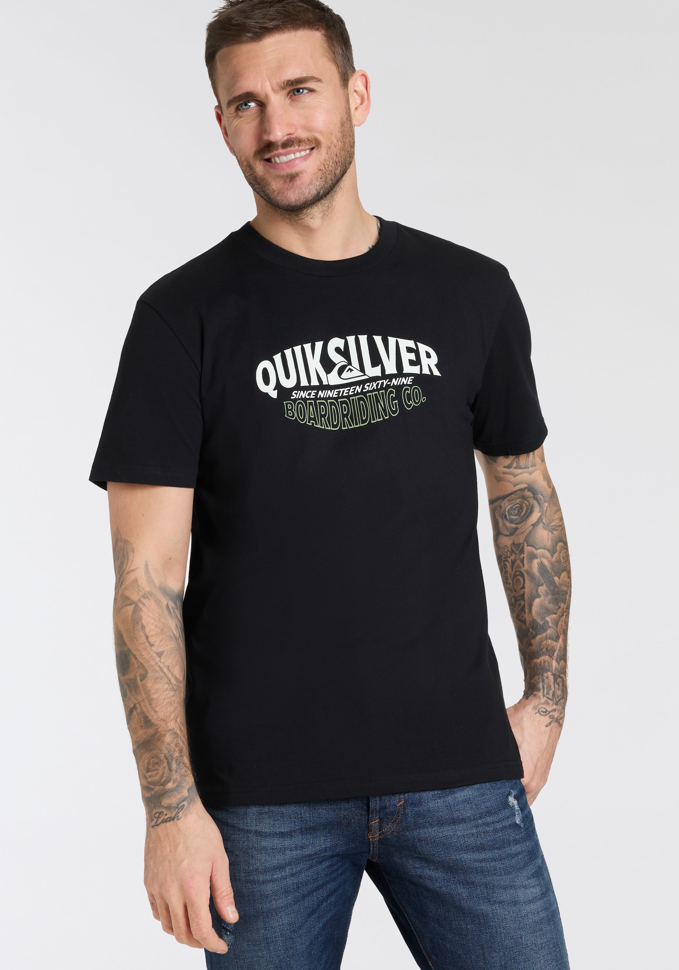Quiksilver T-Shirt »RUGGED SHORT SLEEVE TEE PACK YM« Packung, 2er-Pack, 2 Stk. tlg.