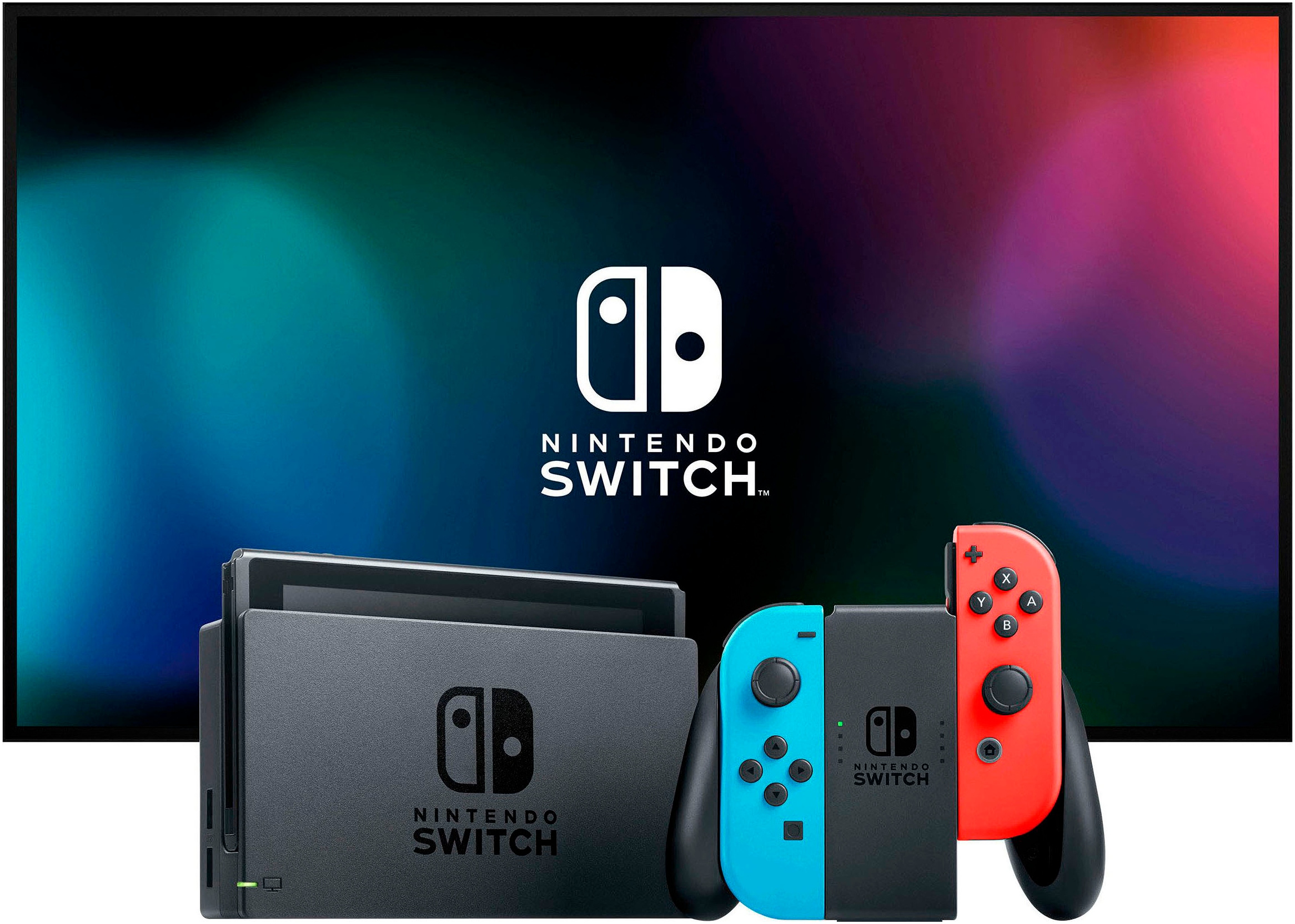 Nintendo Switch Konsolen-Set »Switch + Super Mario Party Jamboree«, Switch inkl. Mario Party Jamboree und exklusives Müslischalen-Set
