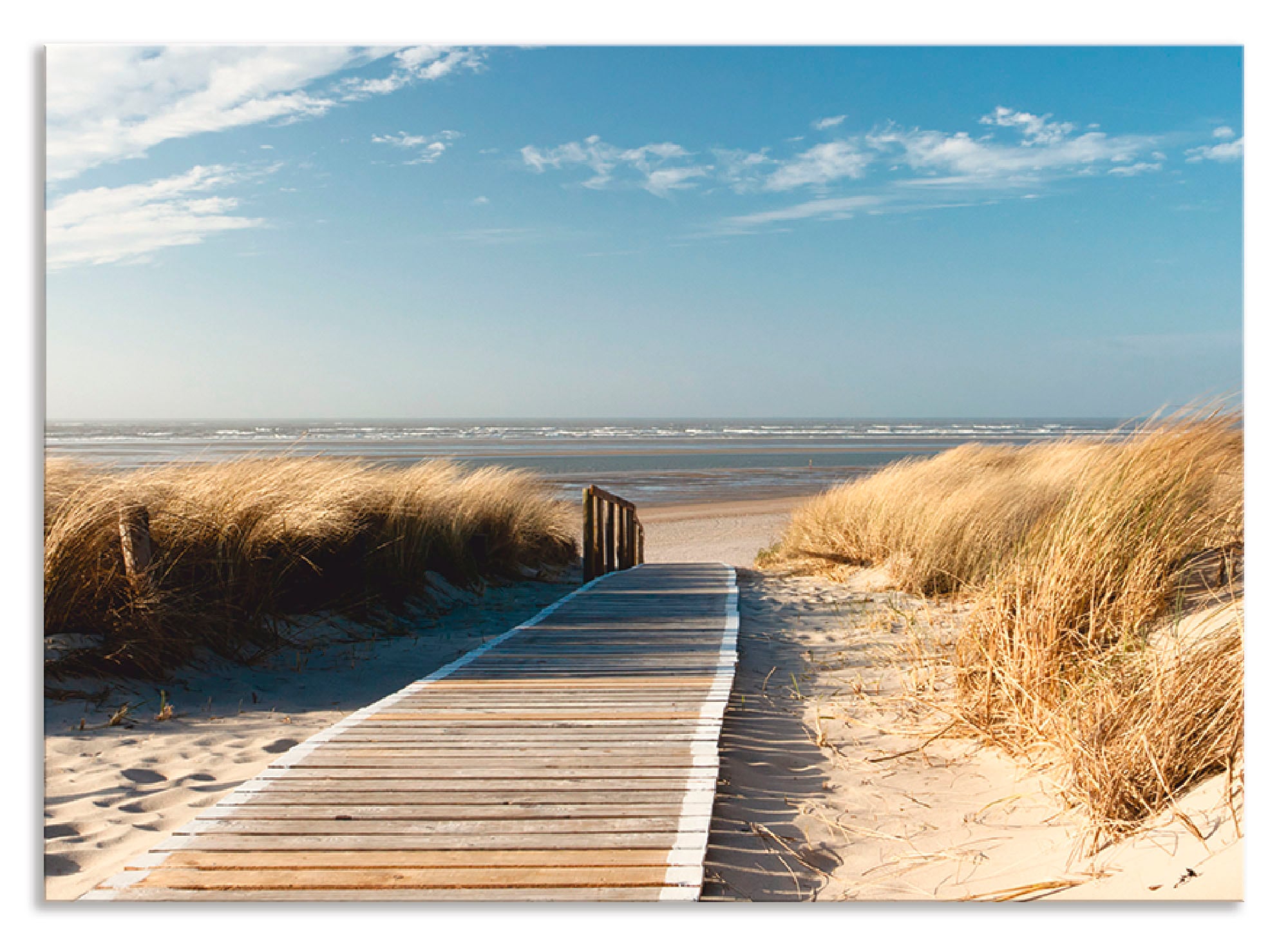 Artland Küchenrückwand »Nordseestrand auf Langeoog - Steg«, (1 tlg.), Alu S günstig online kaufen