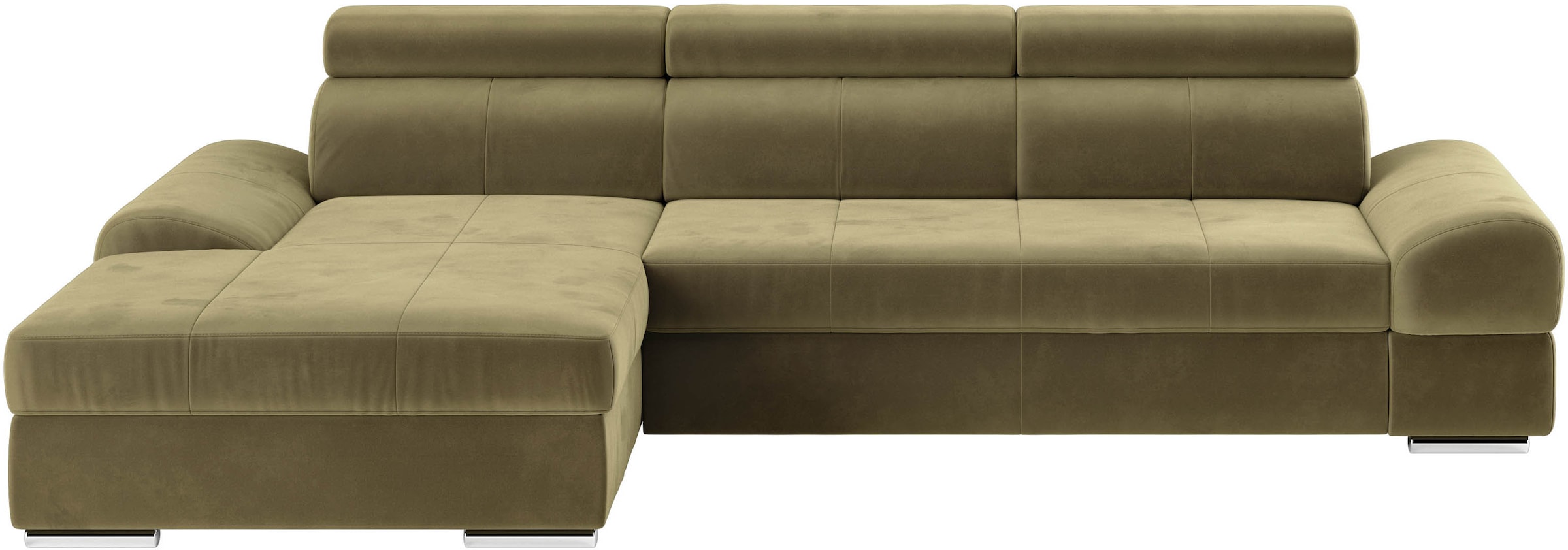 sit&more Ecksofa »Broadway L-Form«, inklusive Kopfteilverstellung, wahlweise mit Bettfunktion
