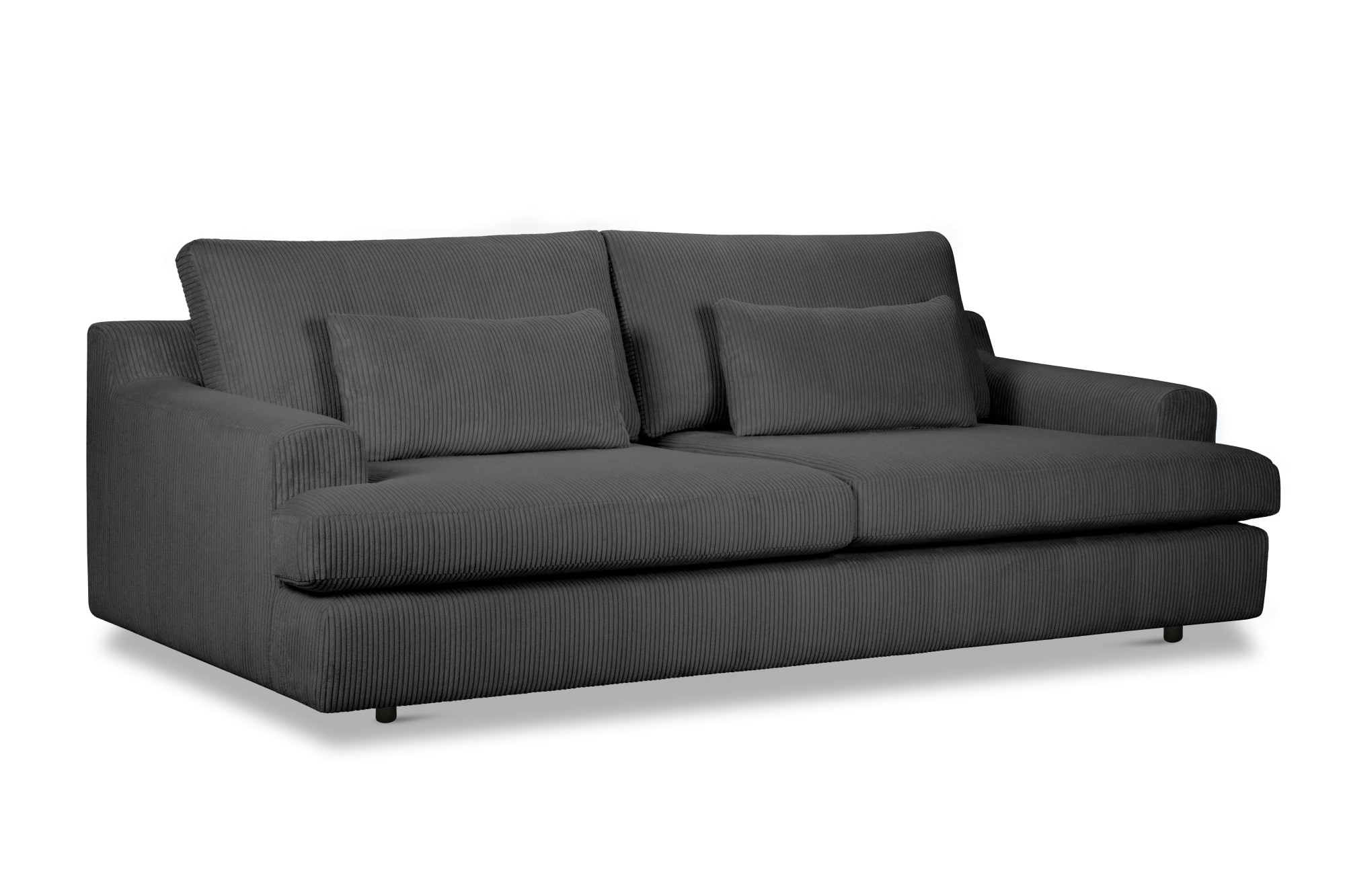 Home affaire Big-Sofa »Evelle 3 Sitzer Maxi«, 237 cm, tiefe Sitzfläche, Lounge-Sitzkomfort, Struktur, Breitcord