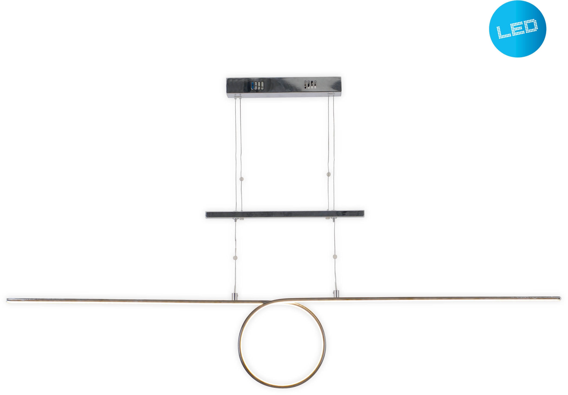 näve LED Pendelleuchte »Gegenzug-Pendelleuchte "Loop Line"« 1 Stk. Warmweiß günstig online kaufen