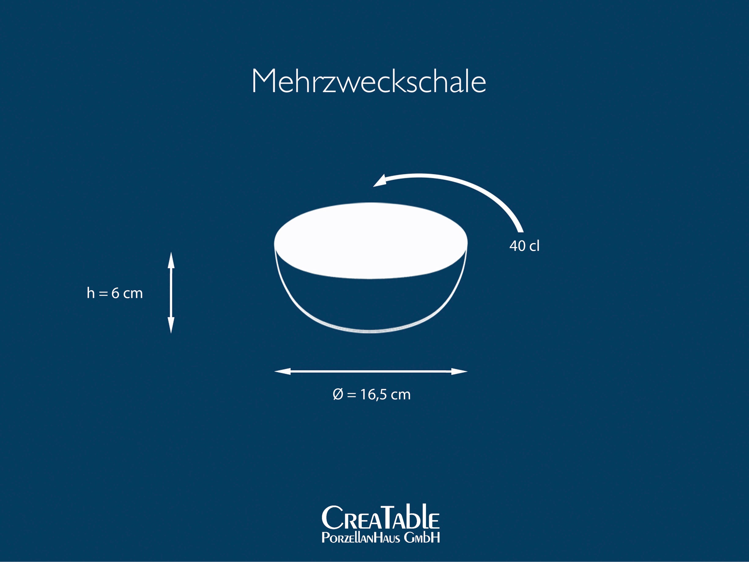 CreaTable Müslischale »NATURE COLLECTION« 6 aus Steinzeug Salatschale, Snac günstig online kaufen
