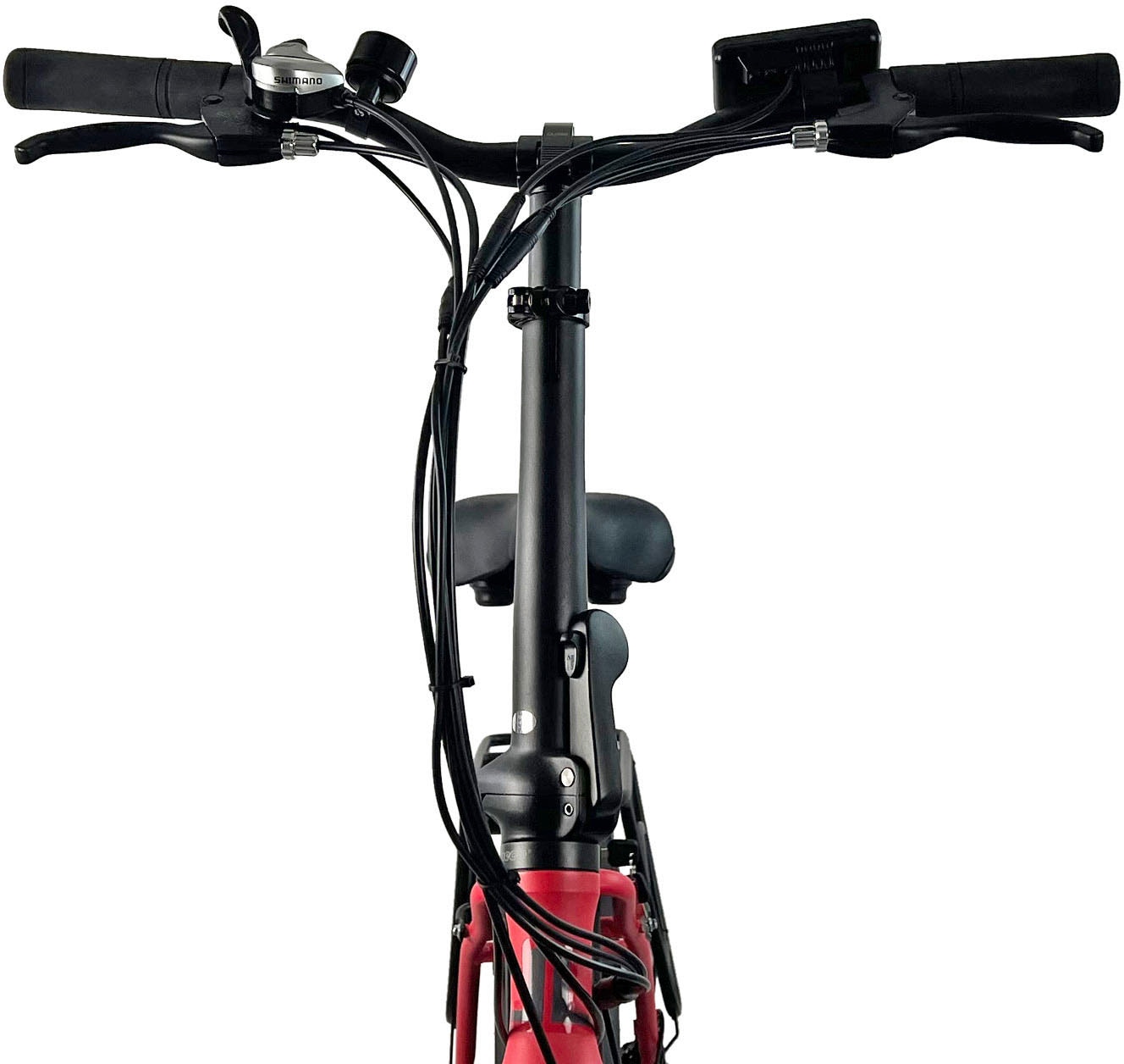 LLobe »Elektro Faltrad 20" Terrain rot« 7 Gang Shimano Tourney Schaltwerk Kettenschaltung Heckmotor 250 W