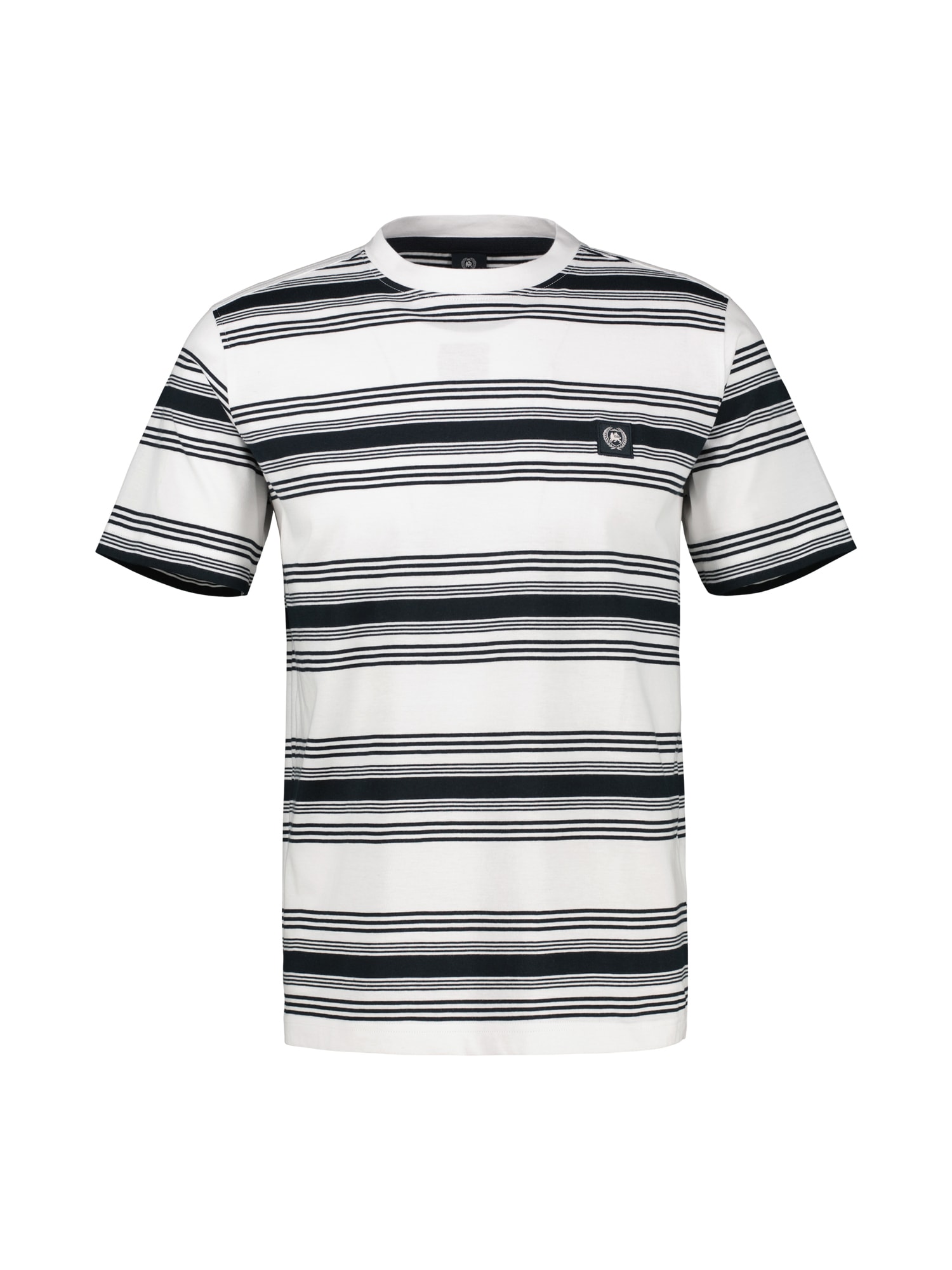 LERROS T-Shirt »T-Shirt im Streifenlook mit O-Neck«