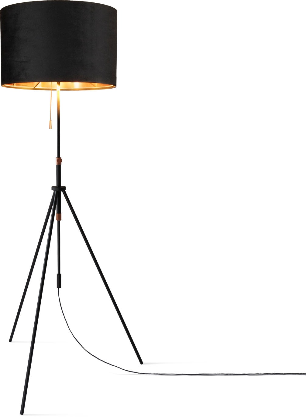 Paco Home Stehlampe »Naomi uni Color«, Leuchtmittel E27   ohne Leuchtmittel günstig online kaufen