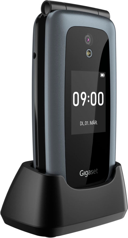 GB Kamera online 7,3 4 Gigaset MP kaufen Speicherplatz, Zoll, Klapphandy »GL7«, Titanium-grey, cm/2,8 2
