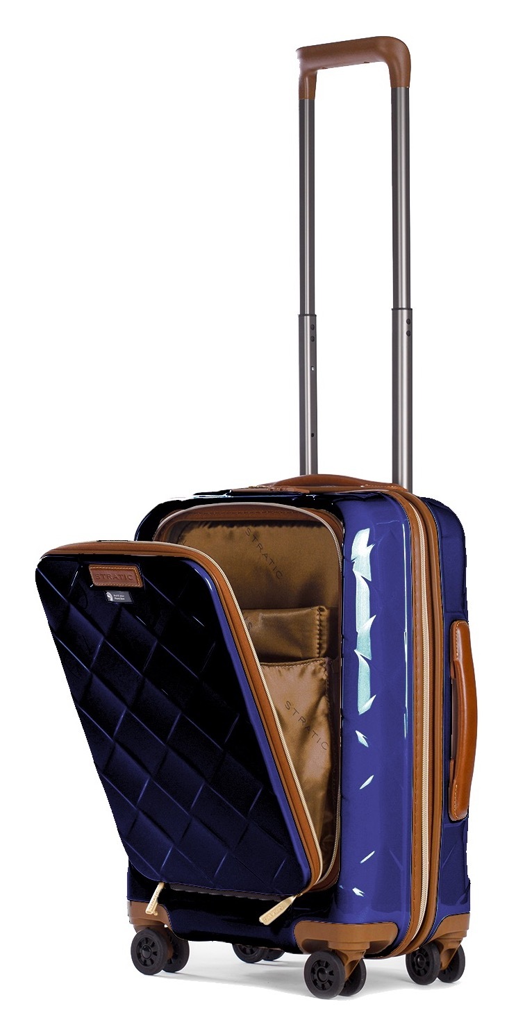 Stratic Trolley »Leather&More Hartschalen-Koffer S«, 4 Rollen, Handgepäck Reisekoffer Reisegepäck TSA-Zahlenschloss
