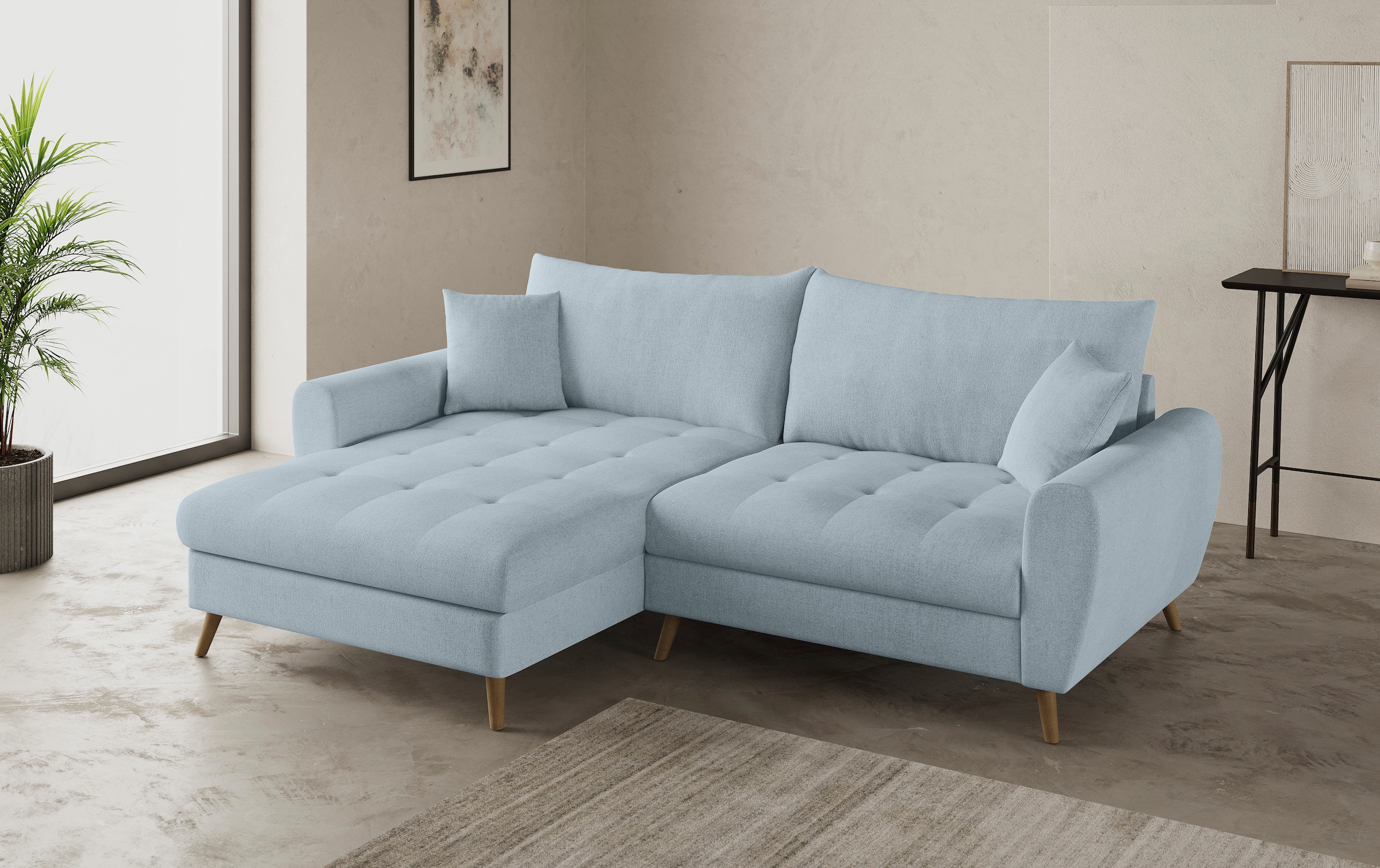 Mr. Couch Ecksofa "Blackburn II, L-Form", Mit Kaltschaumpolsterung bis 140 günstig online kaufen