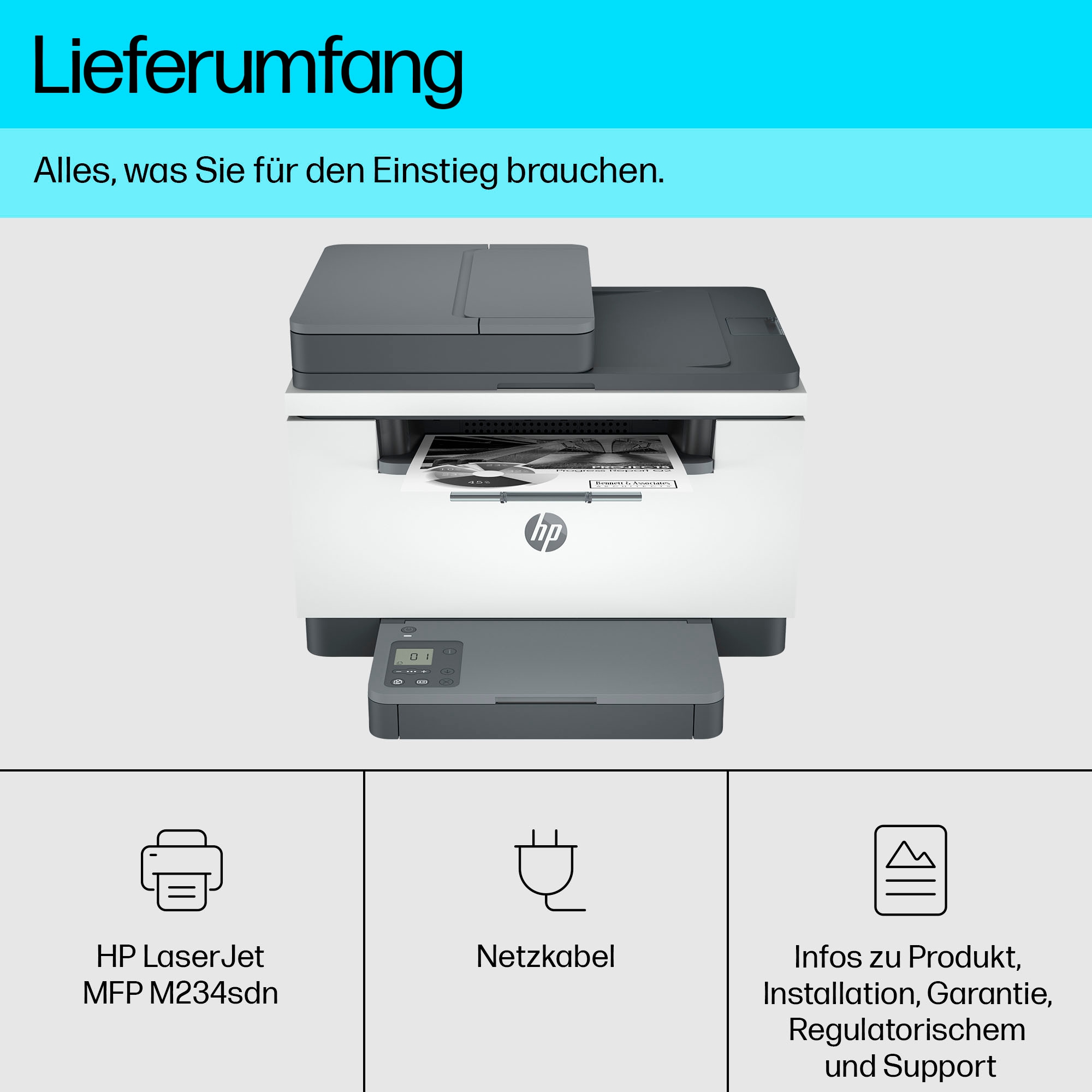 HP Multifunktionsdrucker »LaserJet MFP M234sdn«
