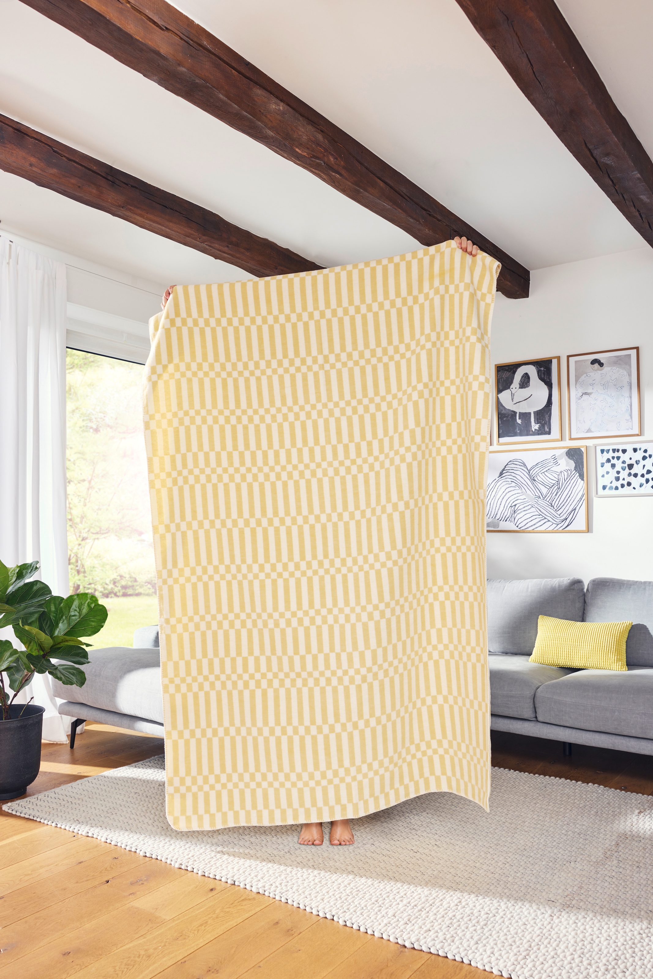 IBENA Wohndecke »Kitami« mit lebendigem Karomuster