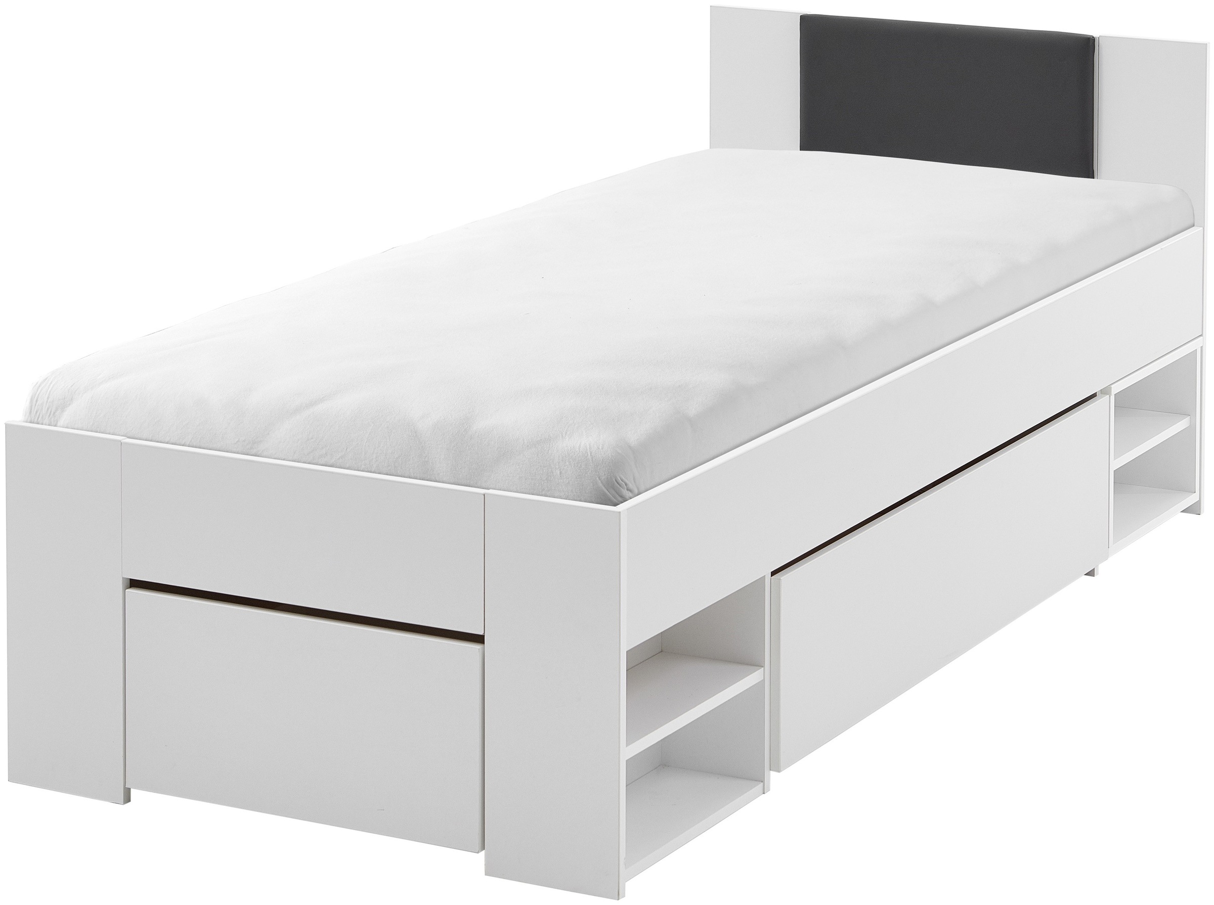 Relita Stauraumbett "Stefan mit großen Schubladen u. Nako auf Rollen" mit k günstig online kaufen