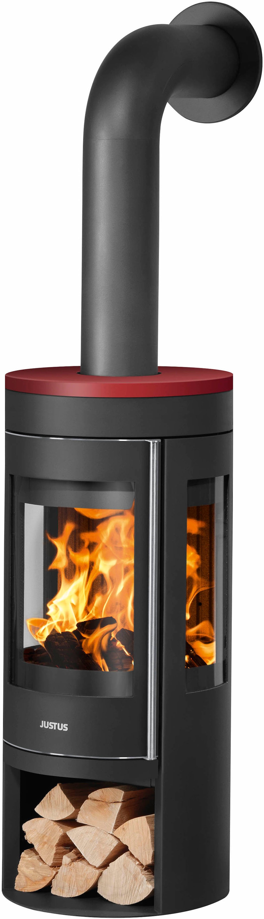 JUSTUS Kaminofen »Mino Trios 2.0« Stahl schwarz