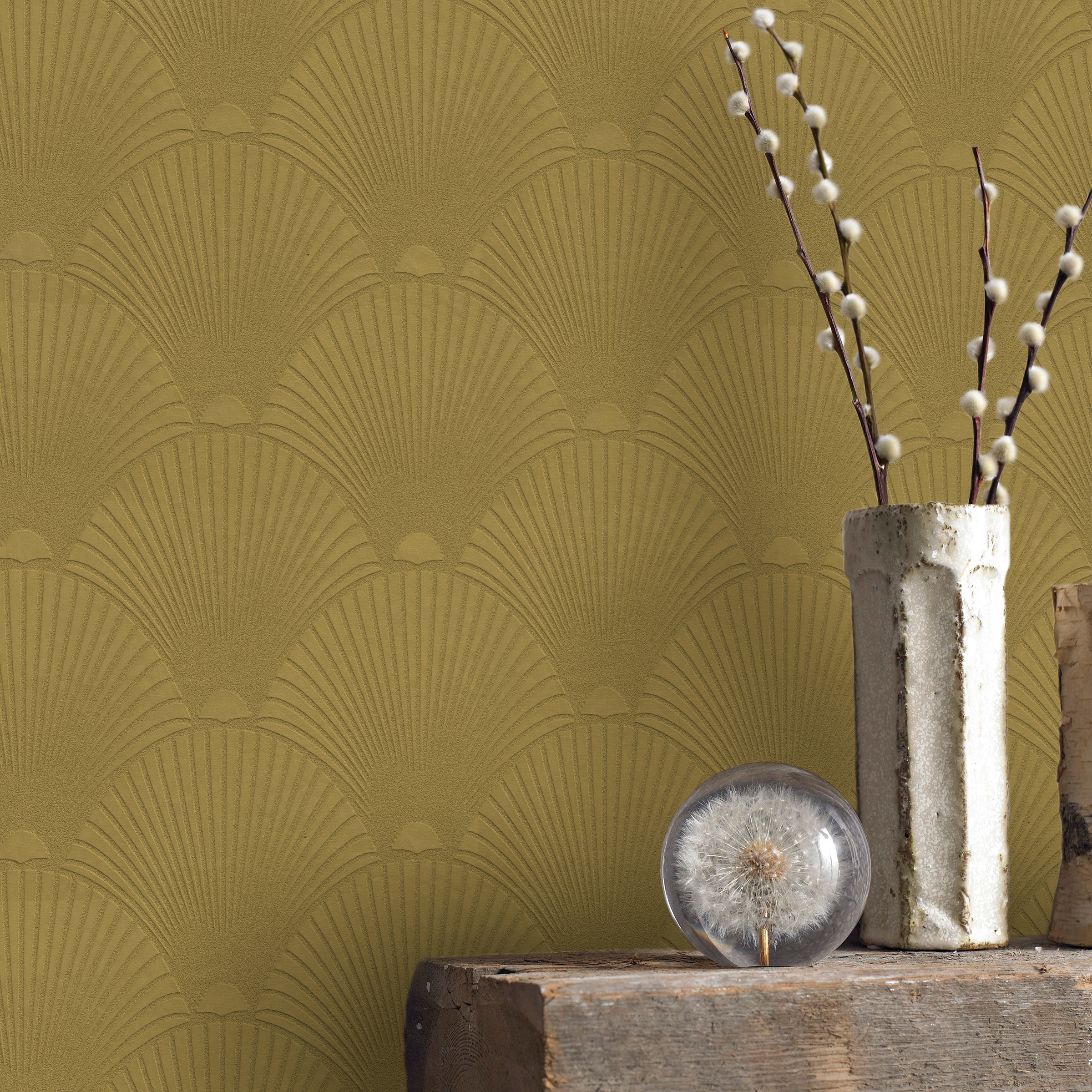 Superfresco Easy Vliestapete »Weona« animal print aufgeschäumt Ocker - 10mx günstig online kaufen